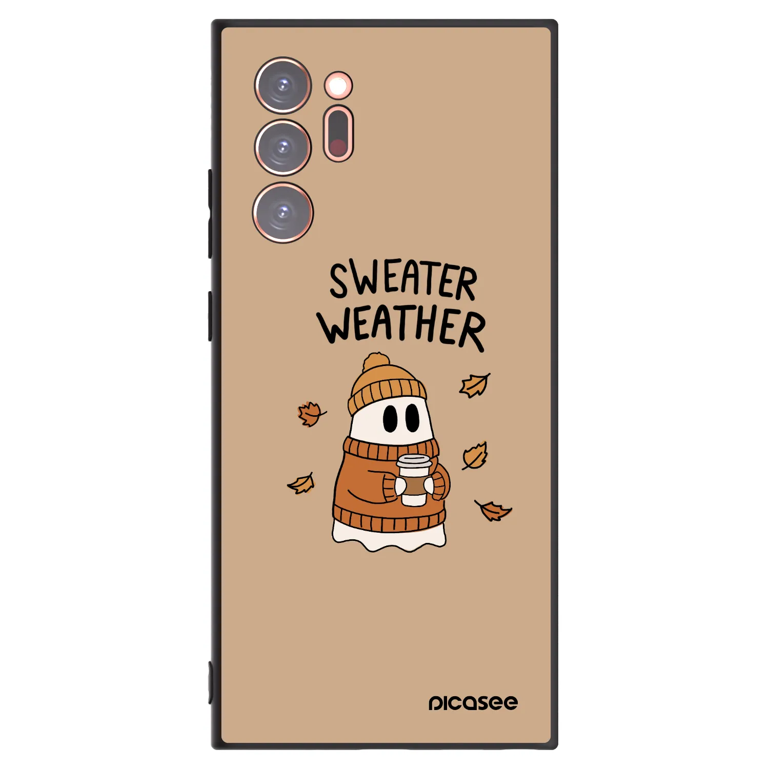 Picasee fekete szilikon tok az alábbi mobiltelefonokra Samsung Galaxy Note 20 Ultra - Sweater ghost