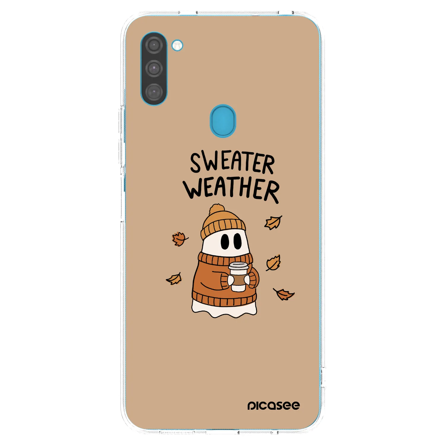 Picasee átlátszó szilikon tok az alábbi mobiltelefonokra Samsung Galaxy M11 - Sweater ghost