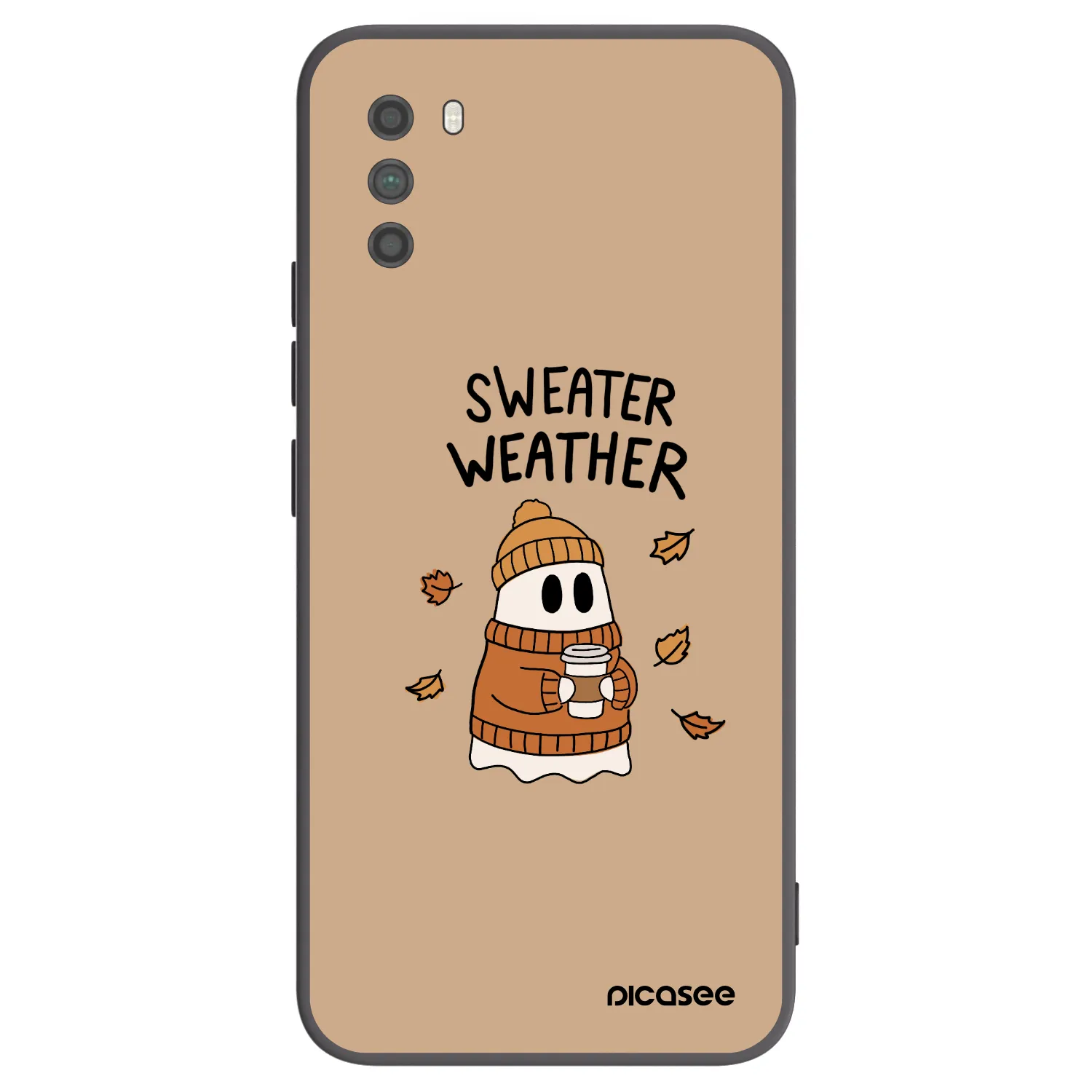 Picasee fekete szilikon tok az alábbi mobiltelefonokra Xiaomi Poco M3 - Sweater ghost