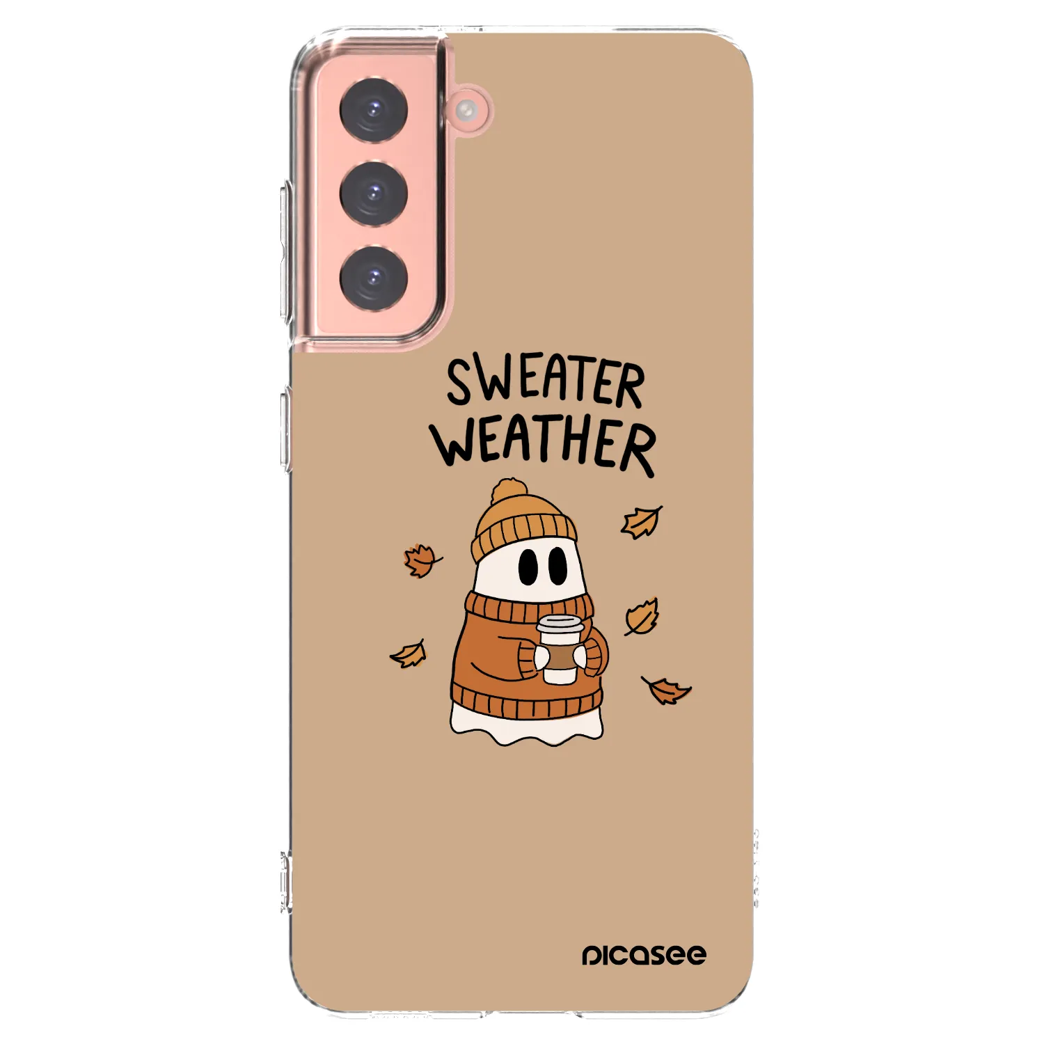 Picasee átlátszó szilikon tok az alábbi mobiltelefonokra Samsung Galaxy S21 5G G991B - Sweater ghost