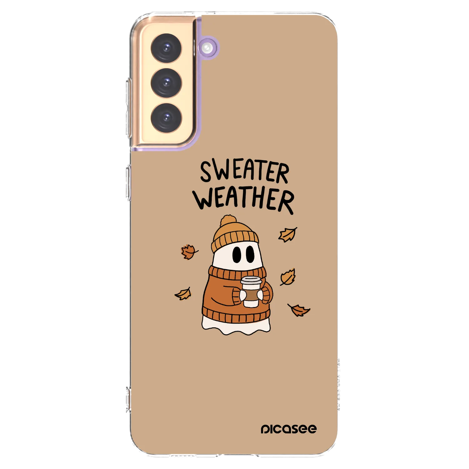 Picasee átlátszó szilikon tok az alábbi mobiltelefonokra Samsung Galaxy S21+ 5G G996F - Sweater ghost