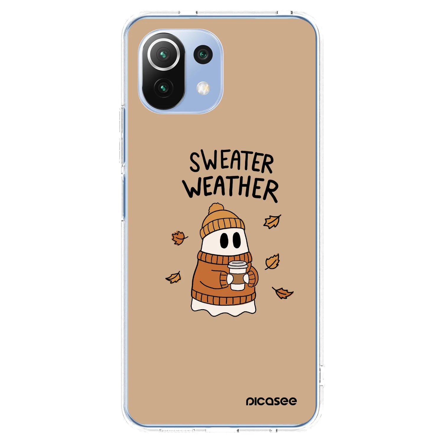 Picasee átlátszó szilikon tok az alábbi mobiltelefonokra Xiaomi Mi 11 Lite - Sweater ghost