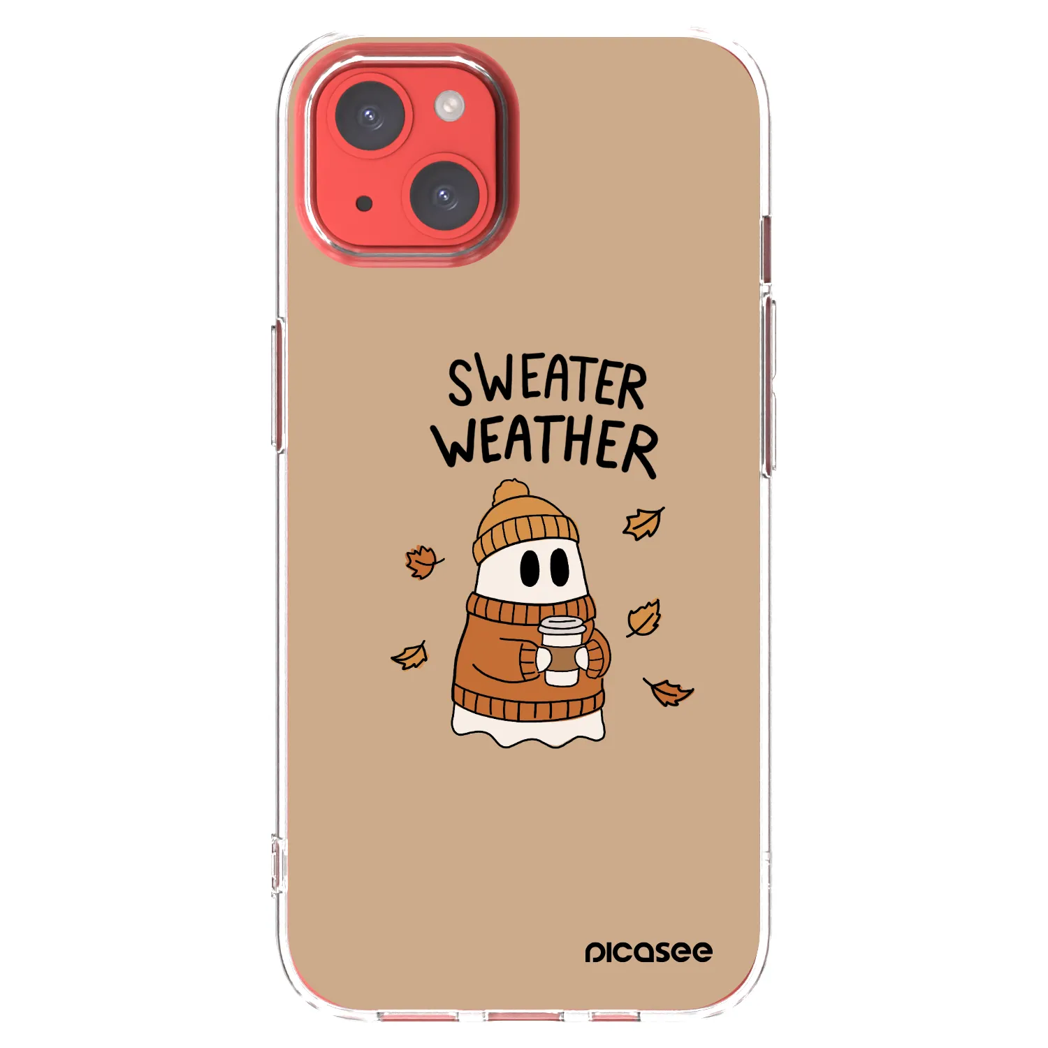 Picasee átlátszó szilikon tok az alábbi mobiltelefonokra Apple iPhone 13 - Sweater ghost