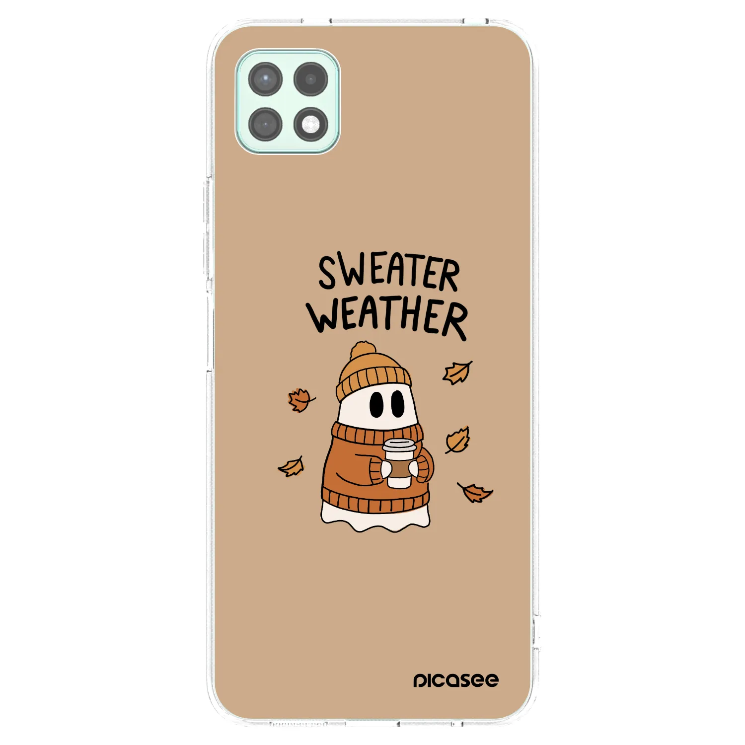 Picasee átlátszó szilikon tok az alábbi mobiltelefonokra Samsung Galaxy A22 A226B 5G - Sweater ghost
