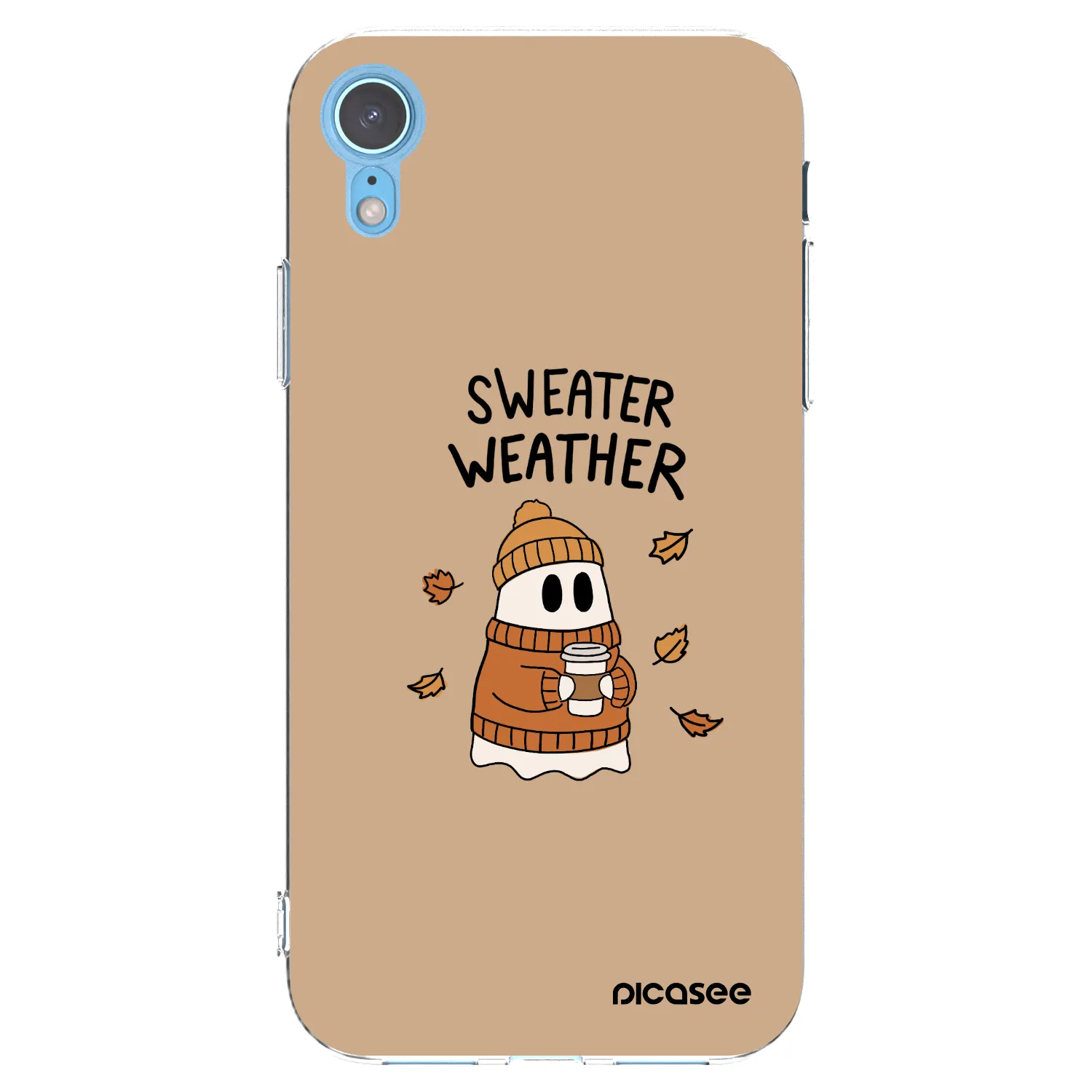 Picasee átlátszó szilikon tok az alábbi mobiltelefonokra Apple iPhone XR - Sweater ghost