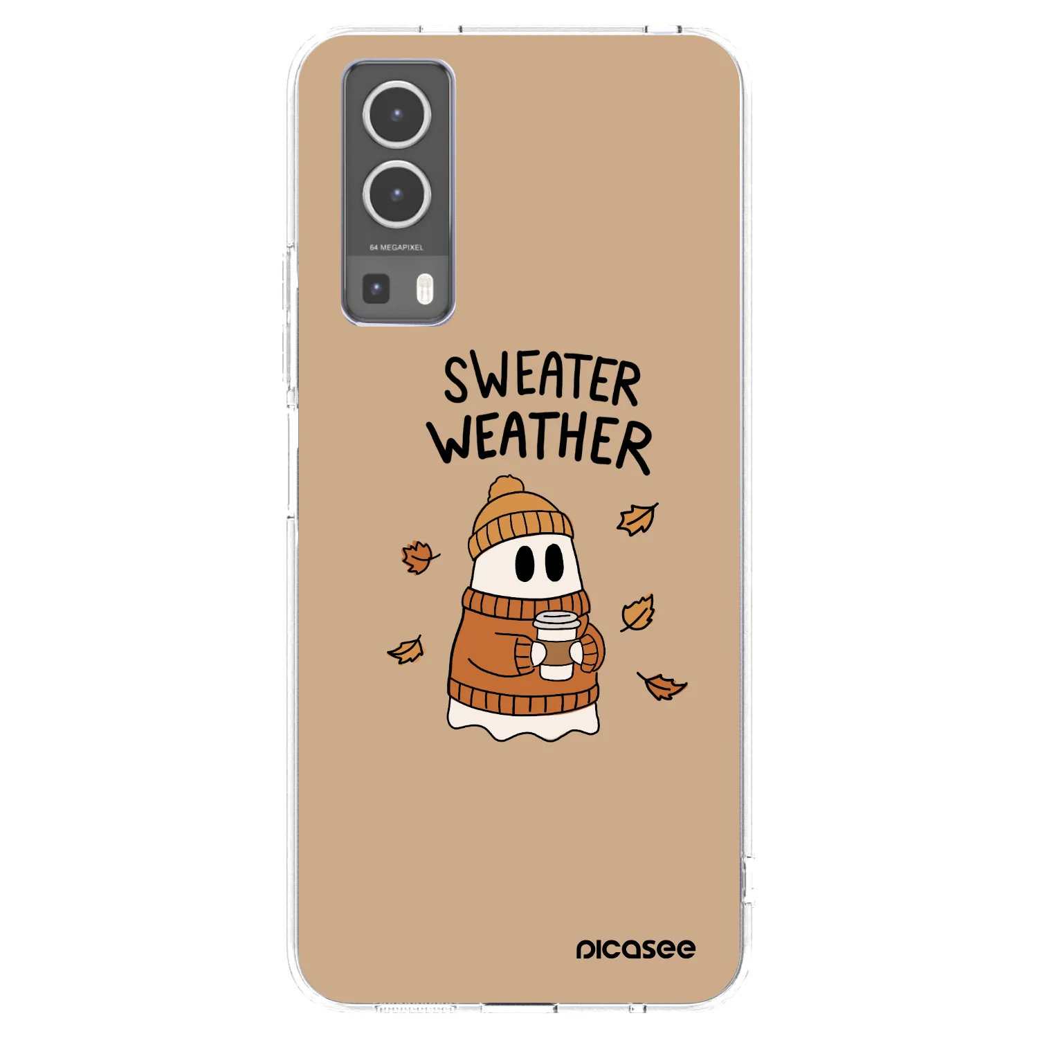 Picasee átlátszó szilikon tok az alábbi mobiltelefonokra Vivo Y72 5G - Sweater ghost