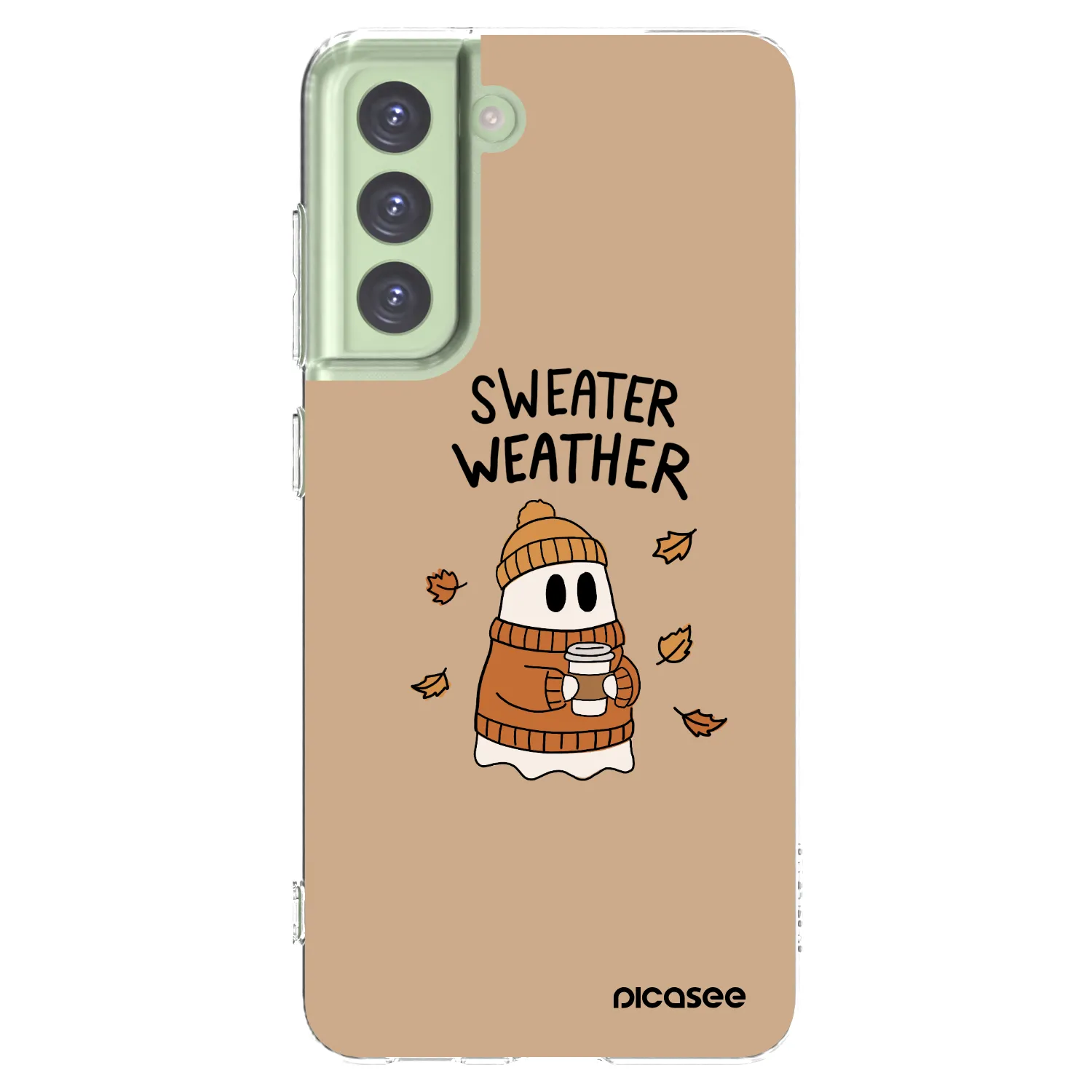 Picasee átlátszó szilikon tok az alábbi mobiltelefonokra Samsung Galaxy S21 FE 5G - Sweater ghost