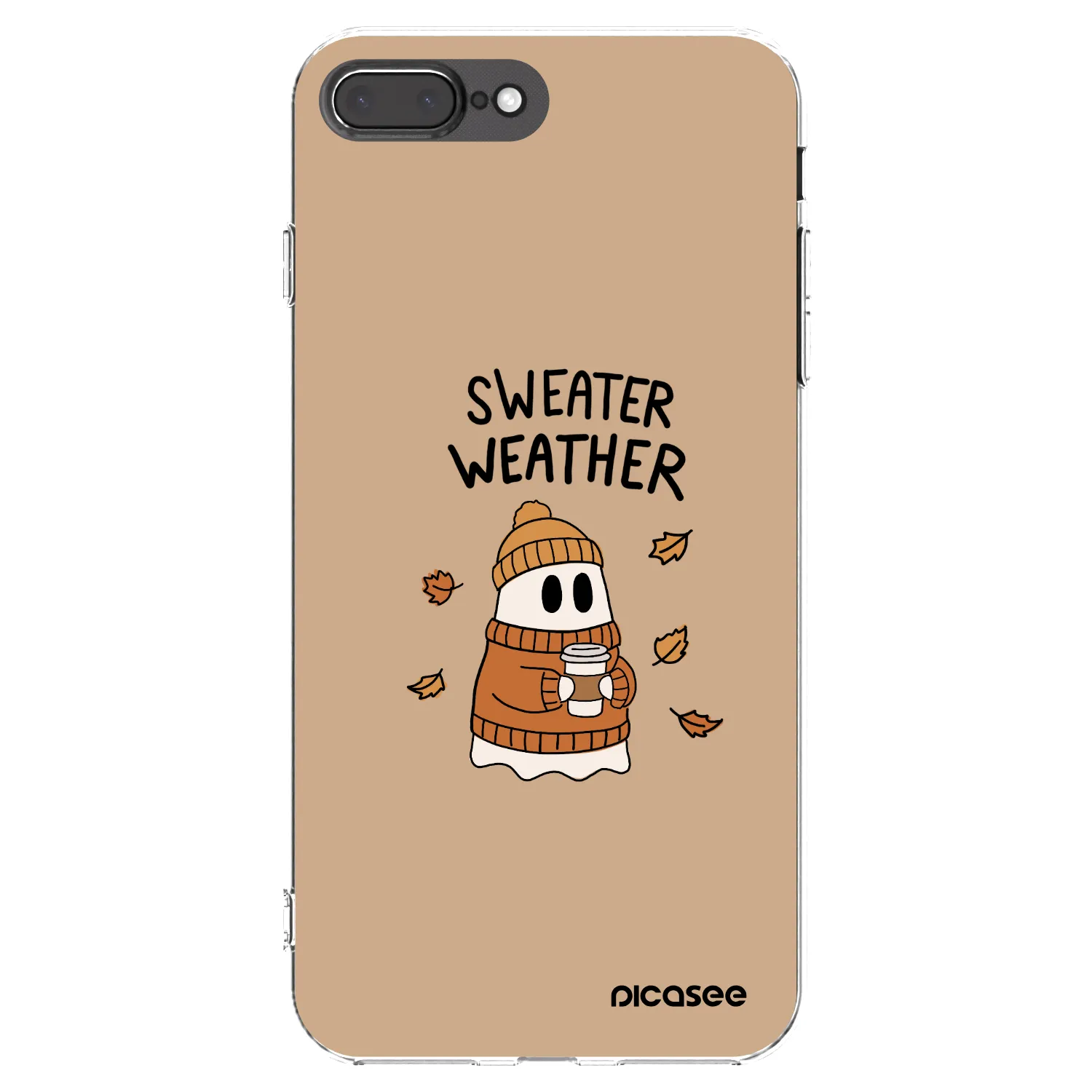 Picasee átlátszó szilikon tok az alábbi mobiltelefonokra Apple iPhone 7 Plus - Sweater ghost