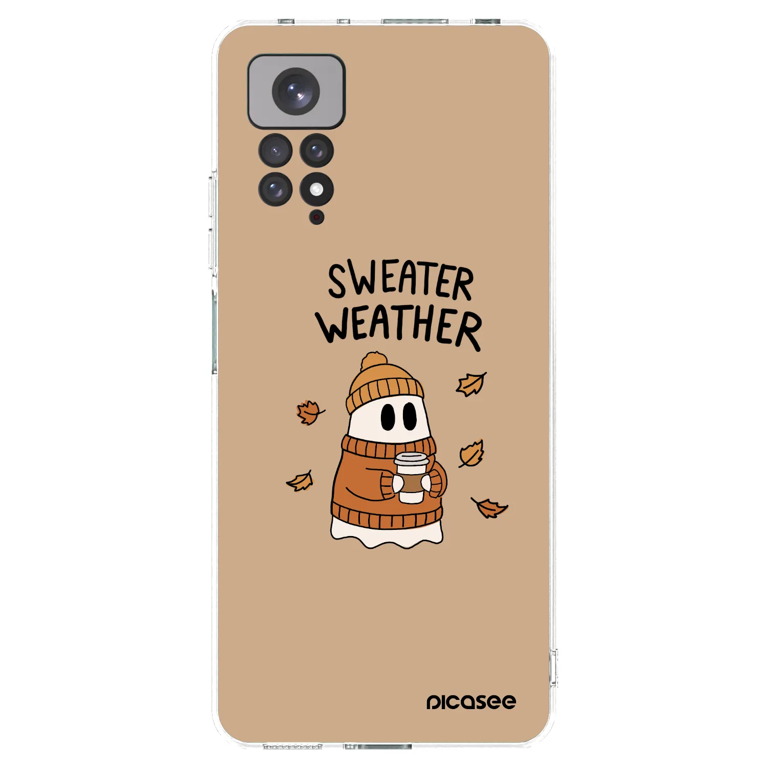 Picasee átlátszó szilikon tok az alábbi mobiltelefonokra Xiaomi Redmi Note 11 - Sweater ghost