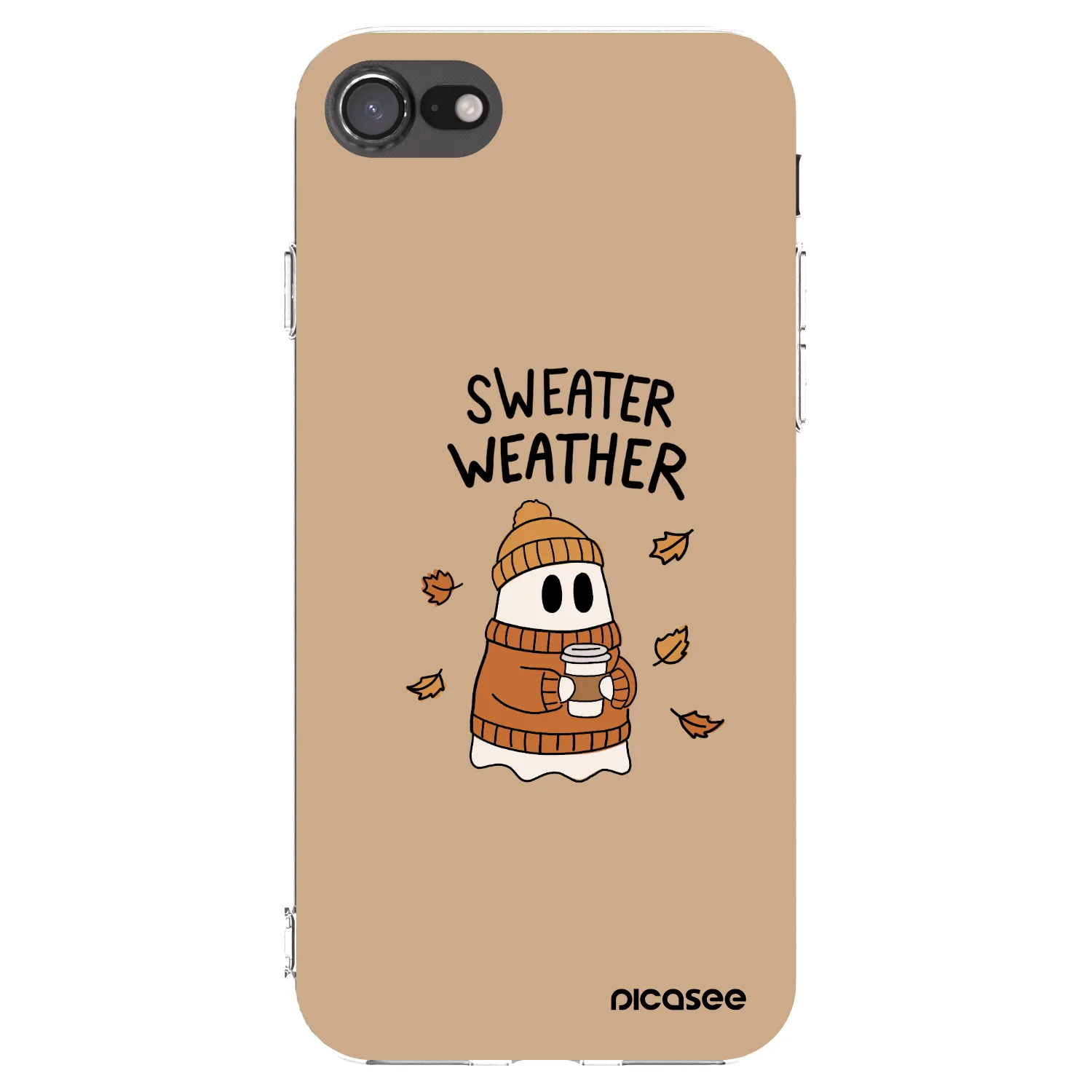 Picasee átlátszó szilikon tok az alábbi mobiltelefonokra Apple iPhone SE 2022 - Sweater ghost