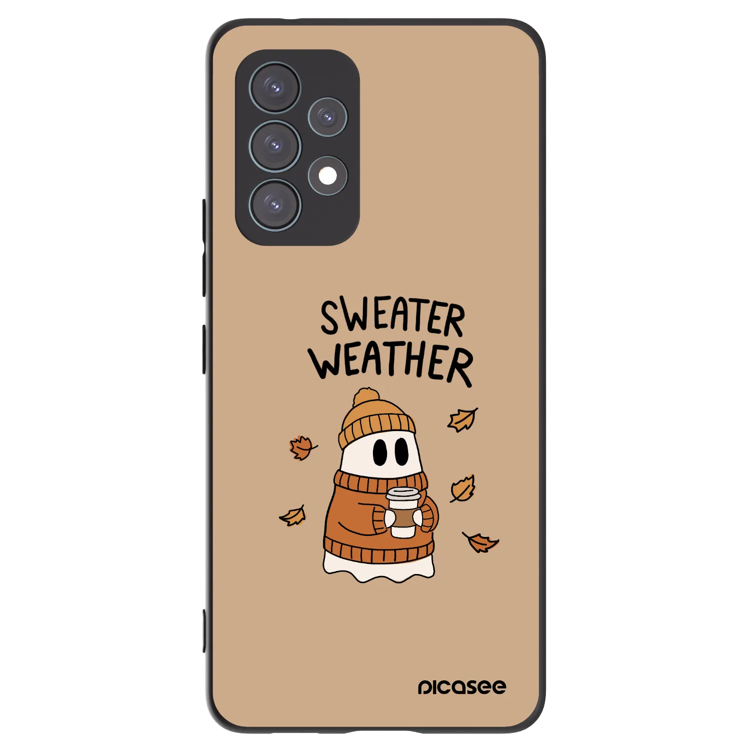Picasee fekete szilikon tok az alábbi mobiltelefonokra Samsung Galaxy A53 5G A536 - Sweater ghost