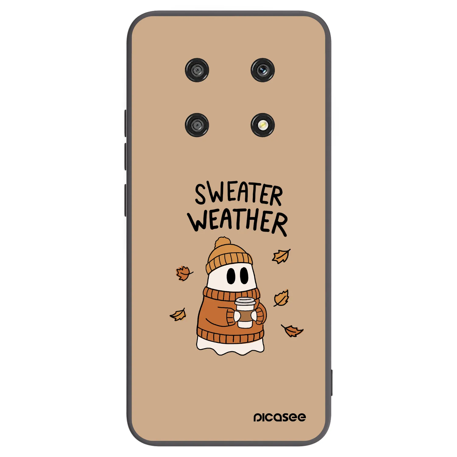 Picasee fekete szilikon tok az alábbi mobiltelefonokra Honor Magic4 Lite 5G - Sweater ghost
