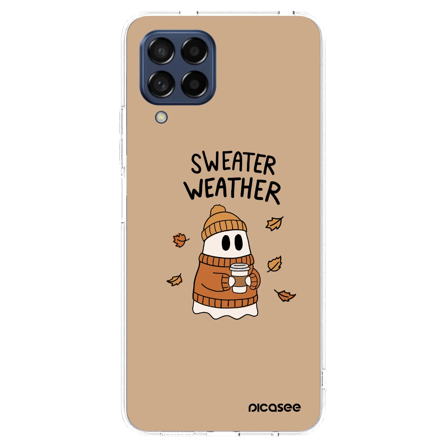 Picasee átlátszó szilikon tok az alábbi mobiltelefonokra Samsung Galaxy M53 5G - Sweater ghost