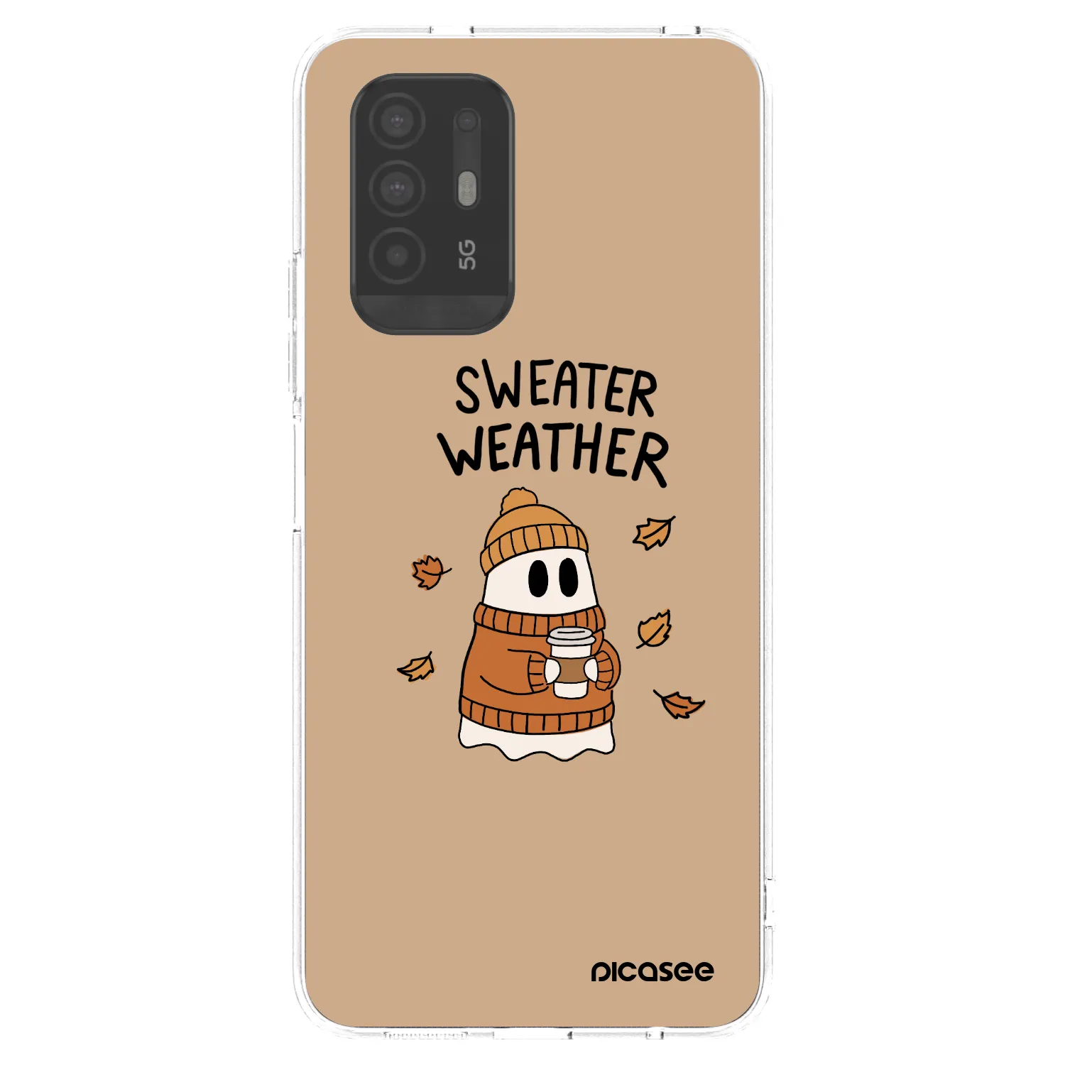 Picasee átlátszó szilikon tok az alábbi mobiltelefonokra OPPO A94 5G - Sweater ghost