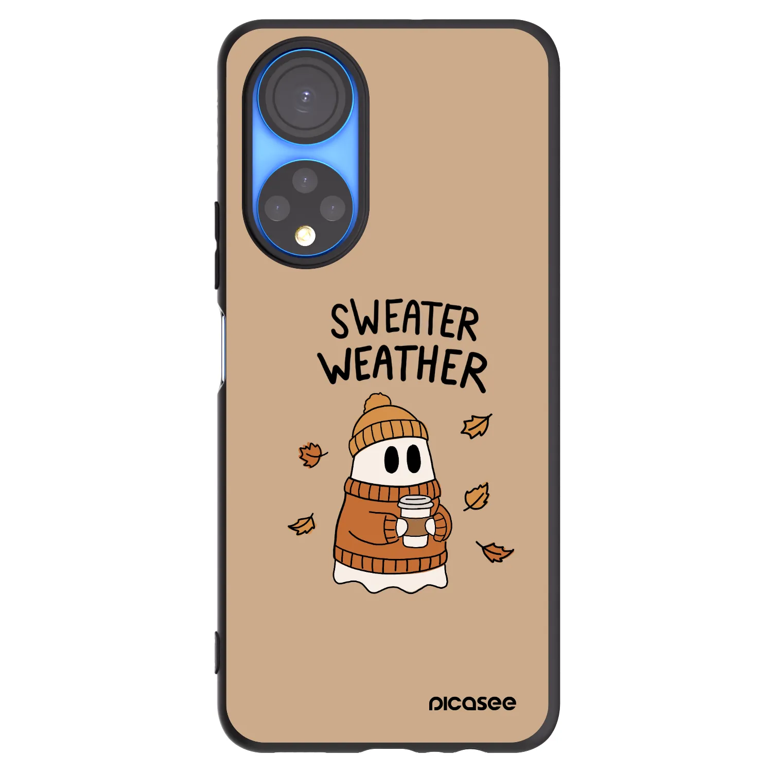 Picasee fekete szilikon tok az alábbi mobiltelefonokra Honor X7 - Sweater ghost