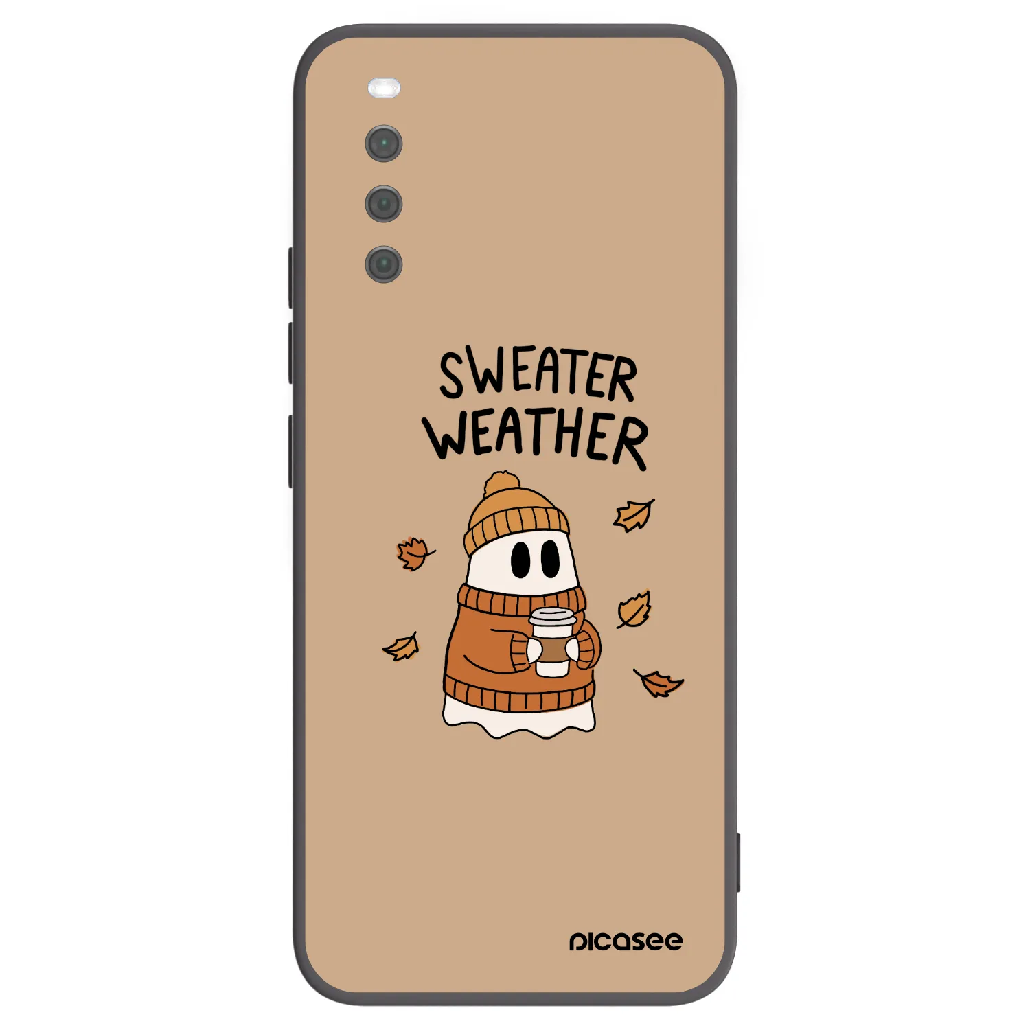 Picasee fekete szilikon tok az alábbi mobiltelefonokra Sony Xperia 10 III - Sweater ghost