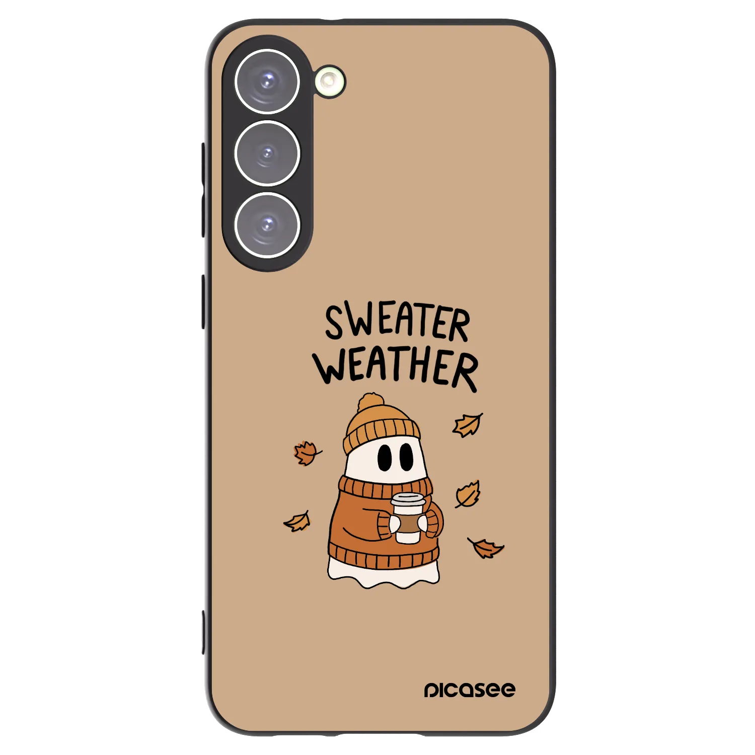 Picasee fekete szilikon tok az alábbi mobiltelefonokra Samsung Galaxy S23+ 5G - Sweater ghost