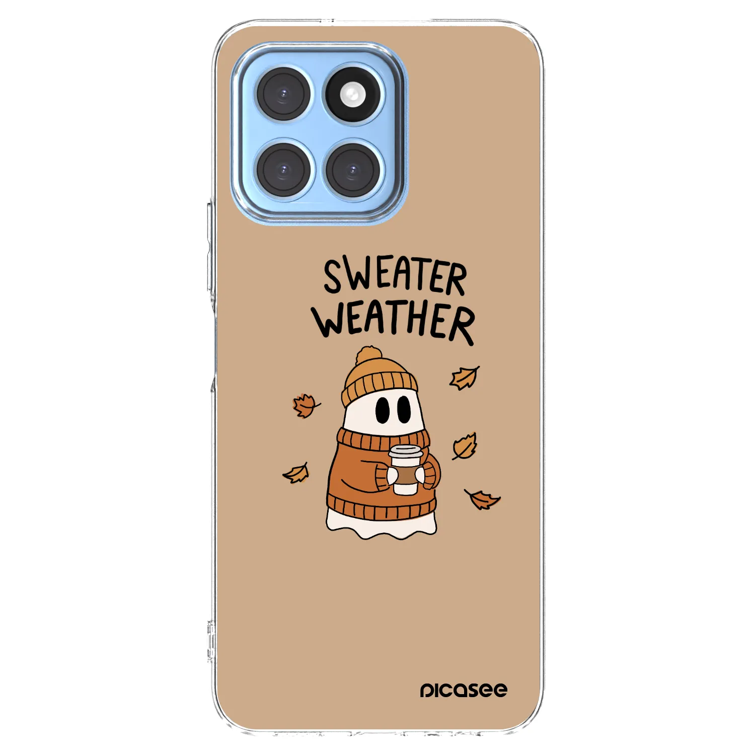 Picasee átlátszó szilikon tok az alábbi mobiltelefonokra Honor X8 5G - Sweater ghost