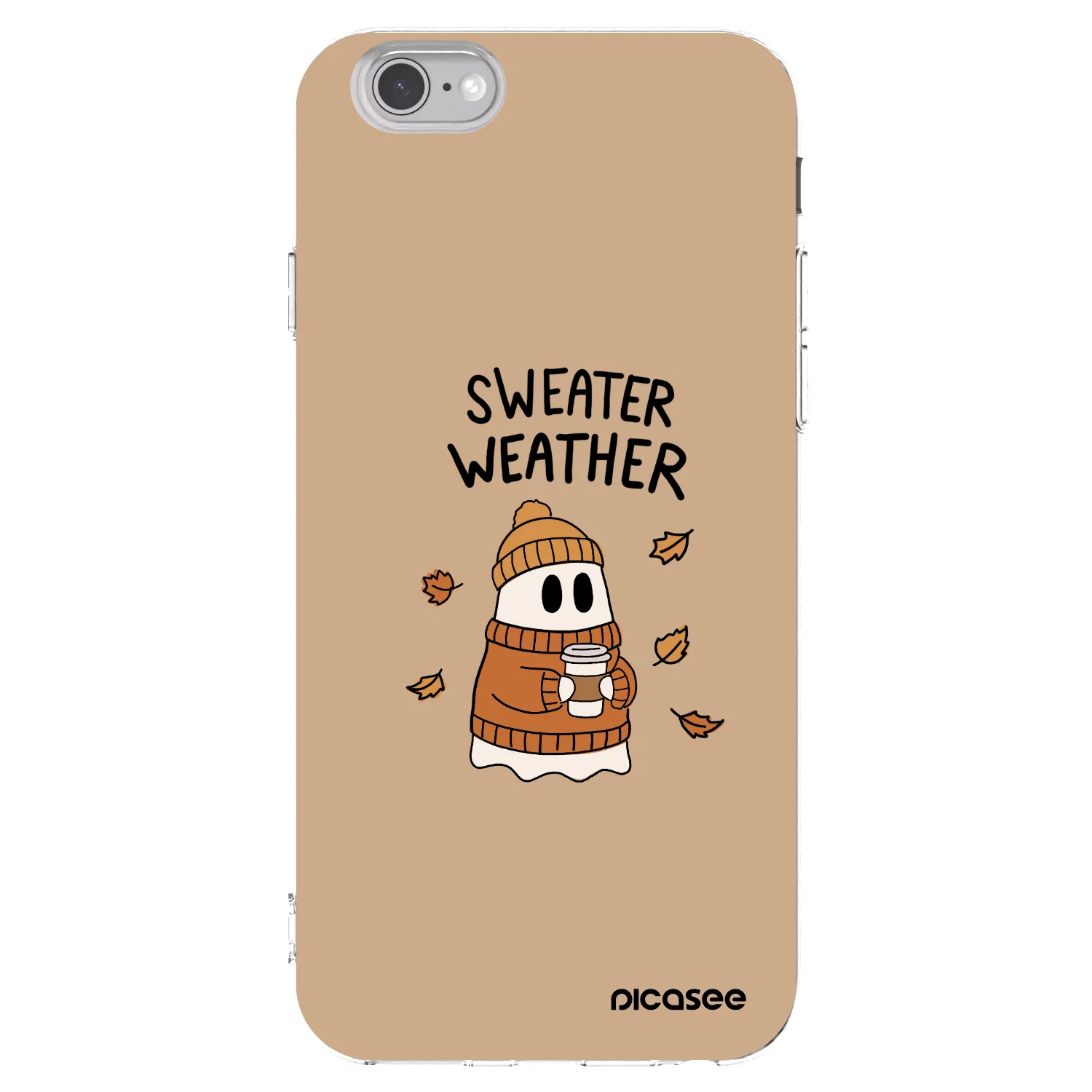 Picasee átlátszó szilikon tok az alábbi mobiltelefonokra Apple iPhone 6/6S - Sweater ghost