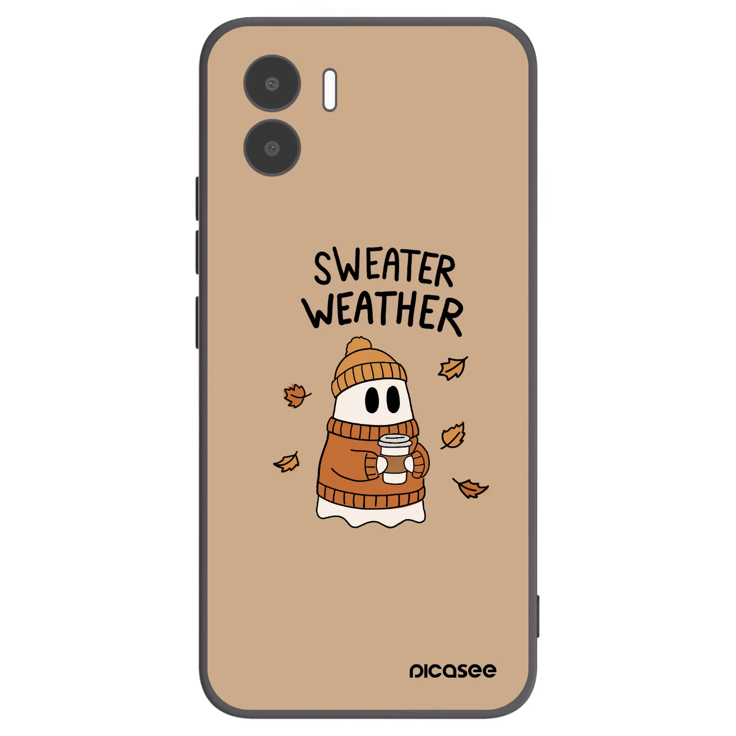 Picasee fekete szilikon tok az alábbi mobiltelefonokra Xiaomi Redmi A2 - Sweater ghost