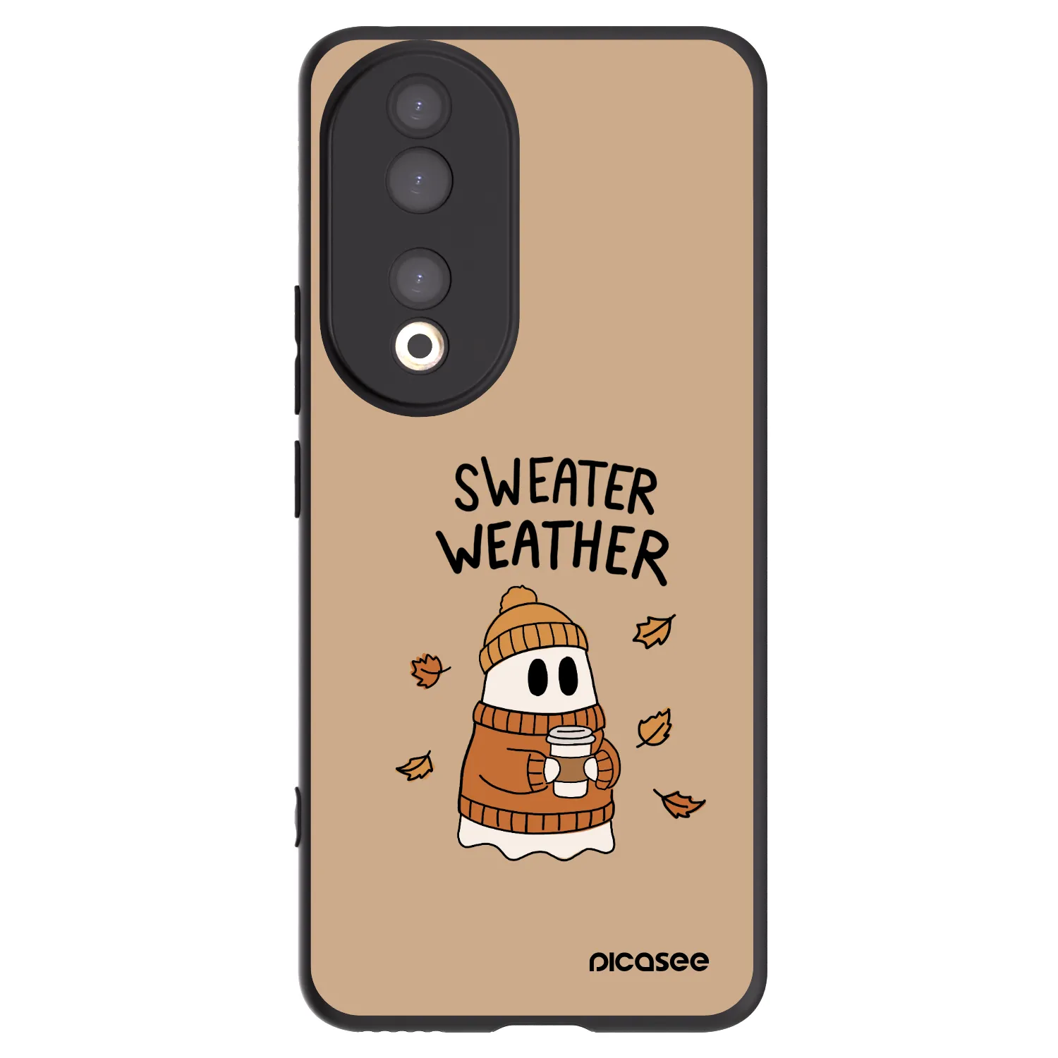 Picasee fekete szilikon tok az alábbi mobiltelefonokra Honor 90 5G - Sweater ghost