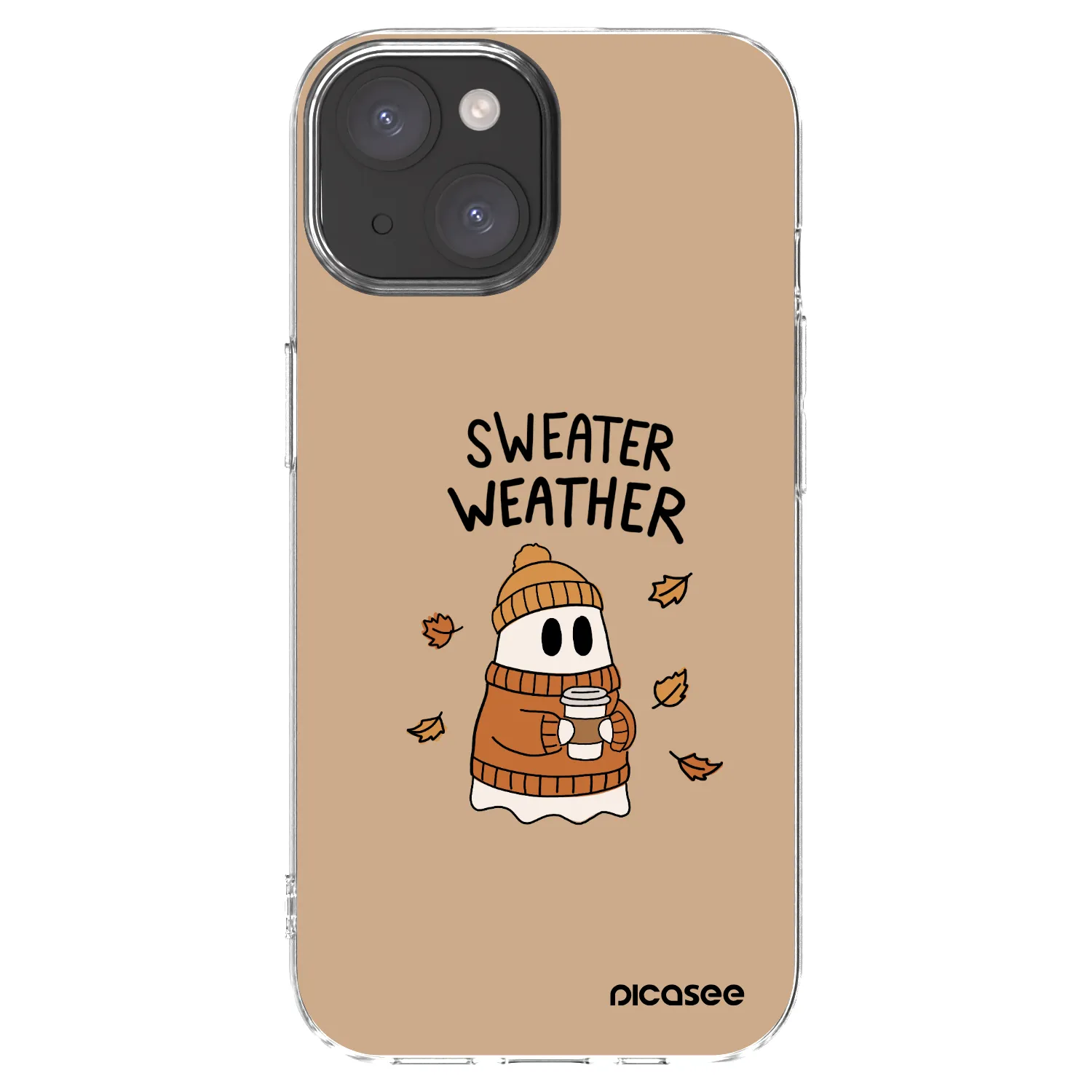 Picasee átlátszó szilikon tok az alábbi mobiltelefonokra Apple iPhone 15 - Sweater ghost