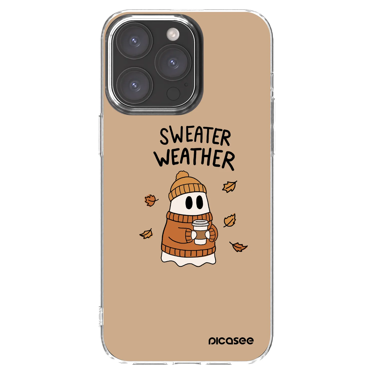 Picasee átlátszó szilikon tok az alábbi mobiltelefonokra Apple iPhone 15 Pro Max - Sweater ghost