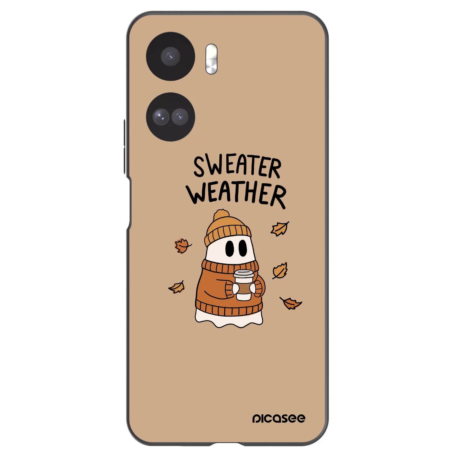 Picasee fekete szilikon tok az alábbi mobiltelefonokra Honor 90 Lite 5G - Sweater ghost
