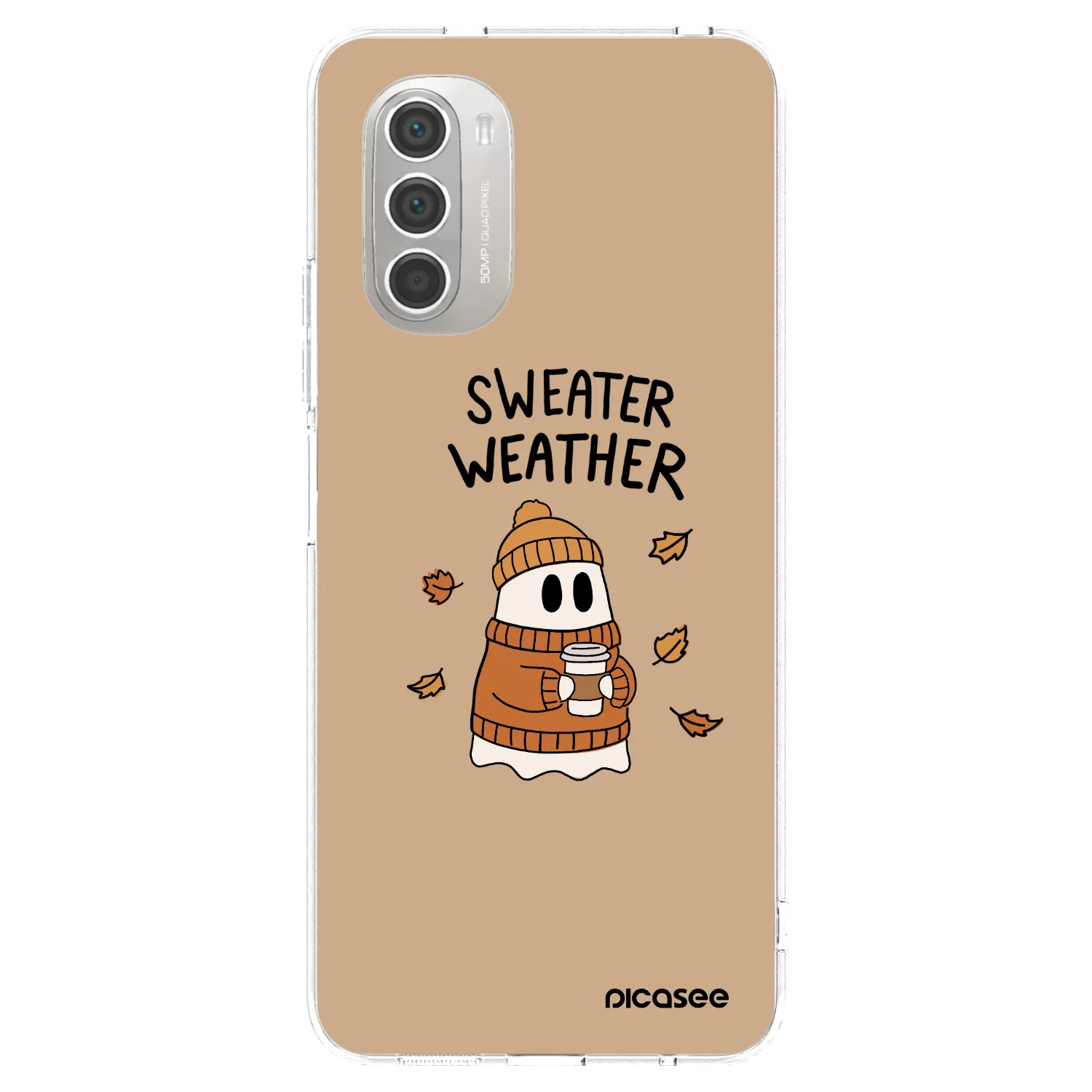 Picasee átlátszó szilikon tok az alábbi mobiltelefonokra Motorola Moto G51 - Sweater ghost