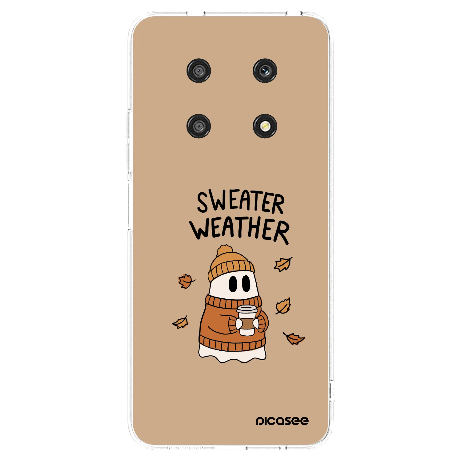 Picasee átlátszó szilikon tok az alábbi mobiltelefonokra Honor Magic4 Lite 5G - Sweater ghost