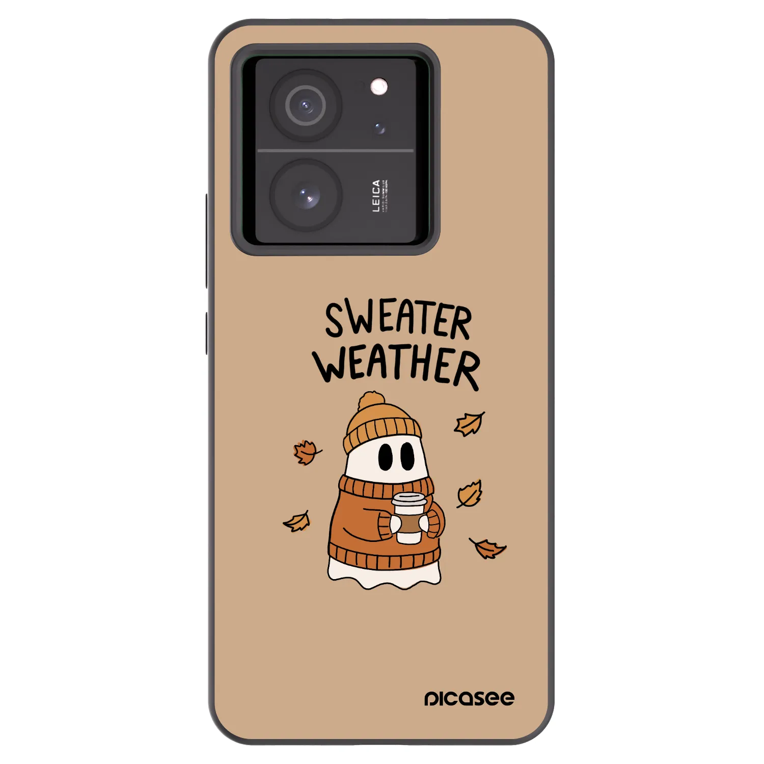 Picasee fekete szilikon tok az alábbi mobiltelefonokra Xiaomi 13T Pro - Sweater ghost