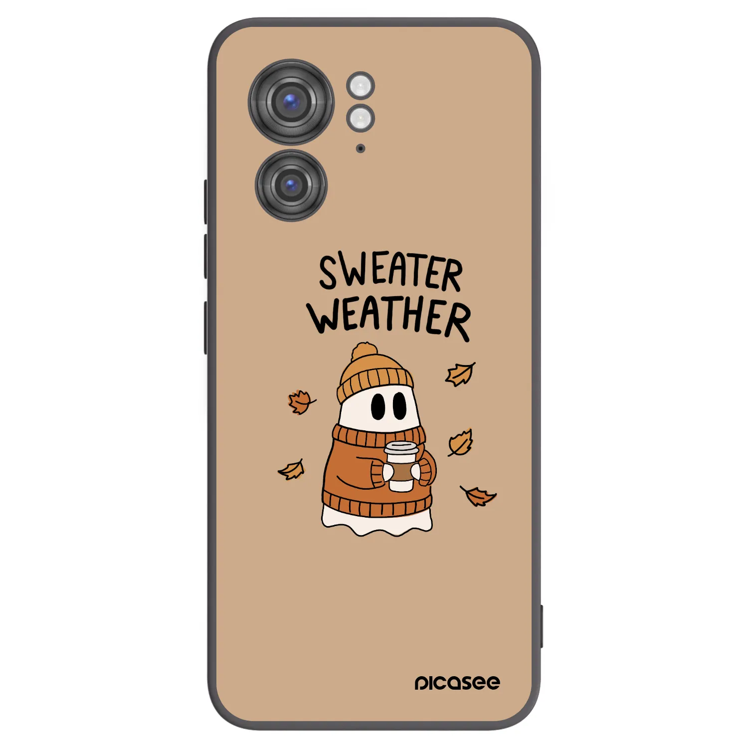 Picasee fekete szilikon tok az alábbi mobiltelefonokra Motorola Edge 40 - Sweater ghost