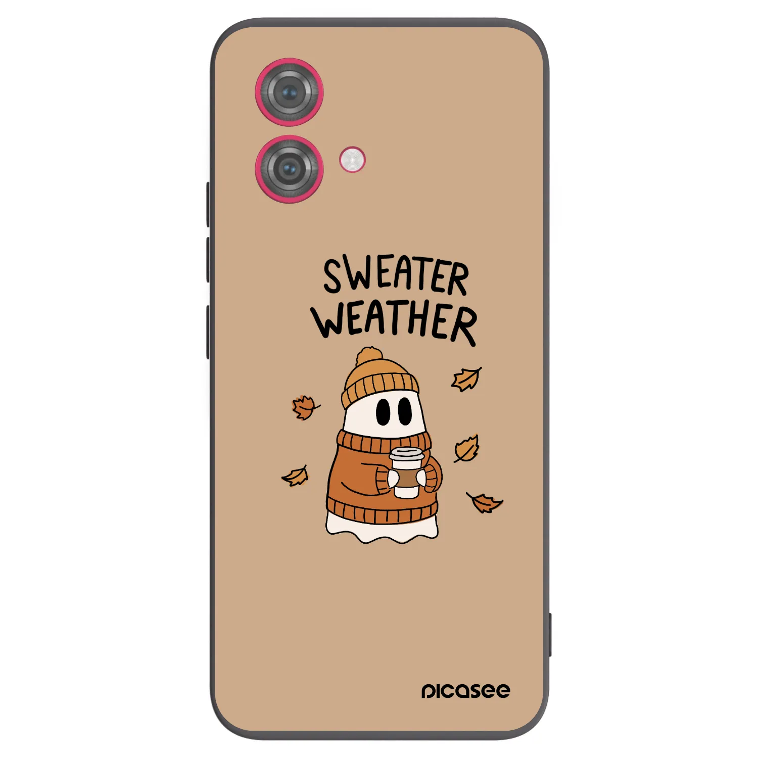 Picasee fekete szilikon tok az alábbi mobiltelefonokra Motorola Moto G84 5G - Sweater ghost