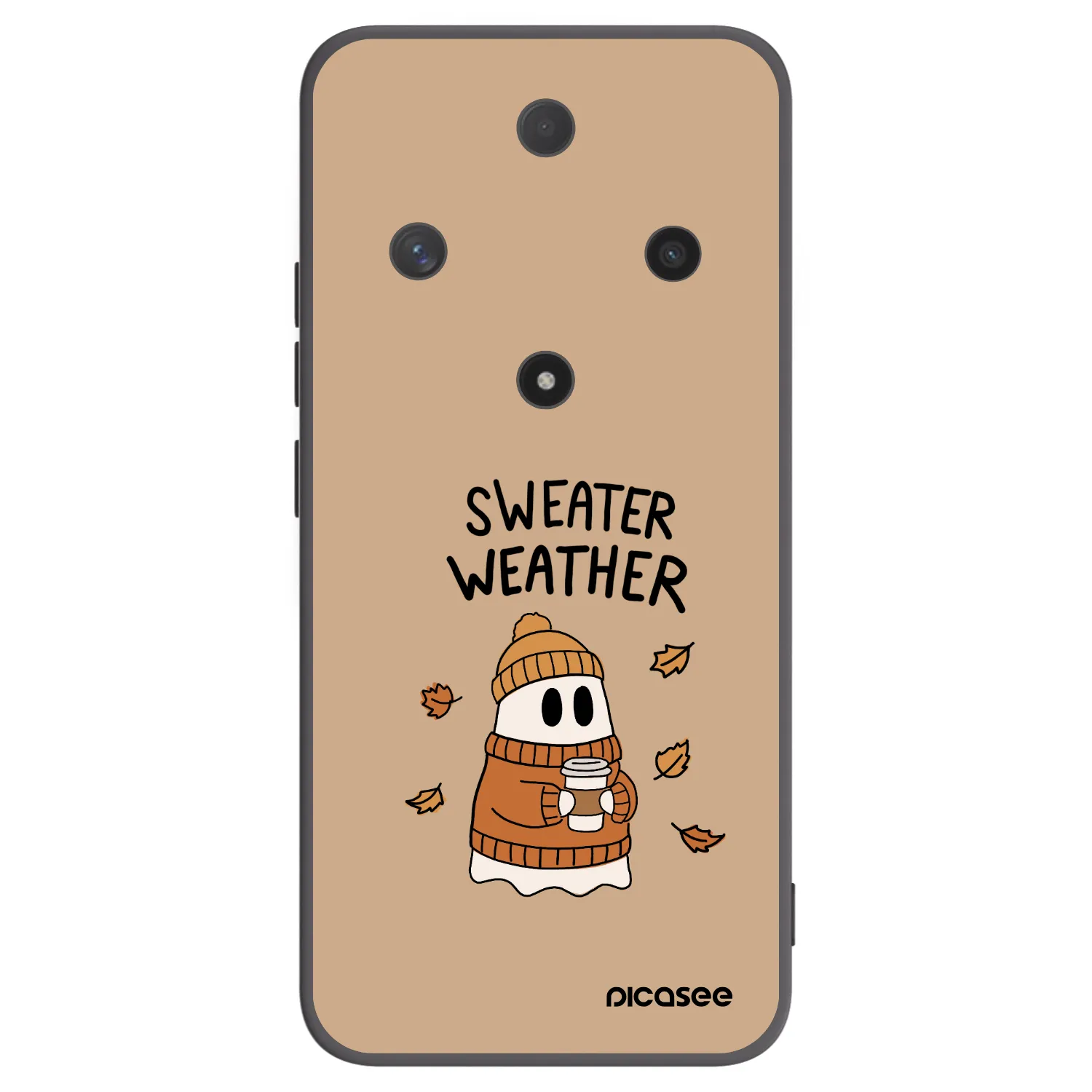 Picasee fekete szilikon tok az alábbi mobiltelefonokra Honor Magic6 Lite 5G - Sweater ghost