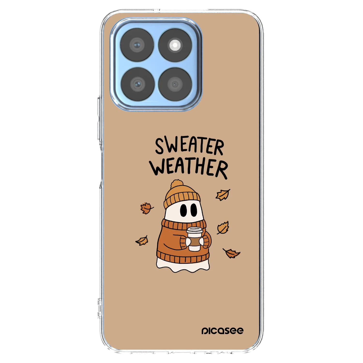 Picasee átlátszó szilikon tok az alábbi mobiltelefonokra Honor X8b - Sweater ghost