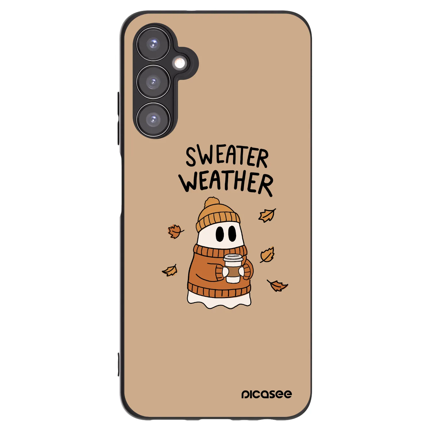 Picasee fekete szilikon tok az alábbi mobiltelefonokra Samsung Galaxy A05s A057G - Sweater ghost
