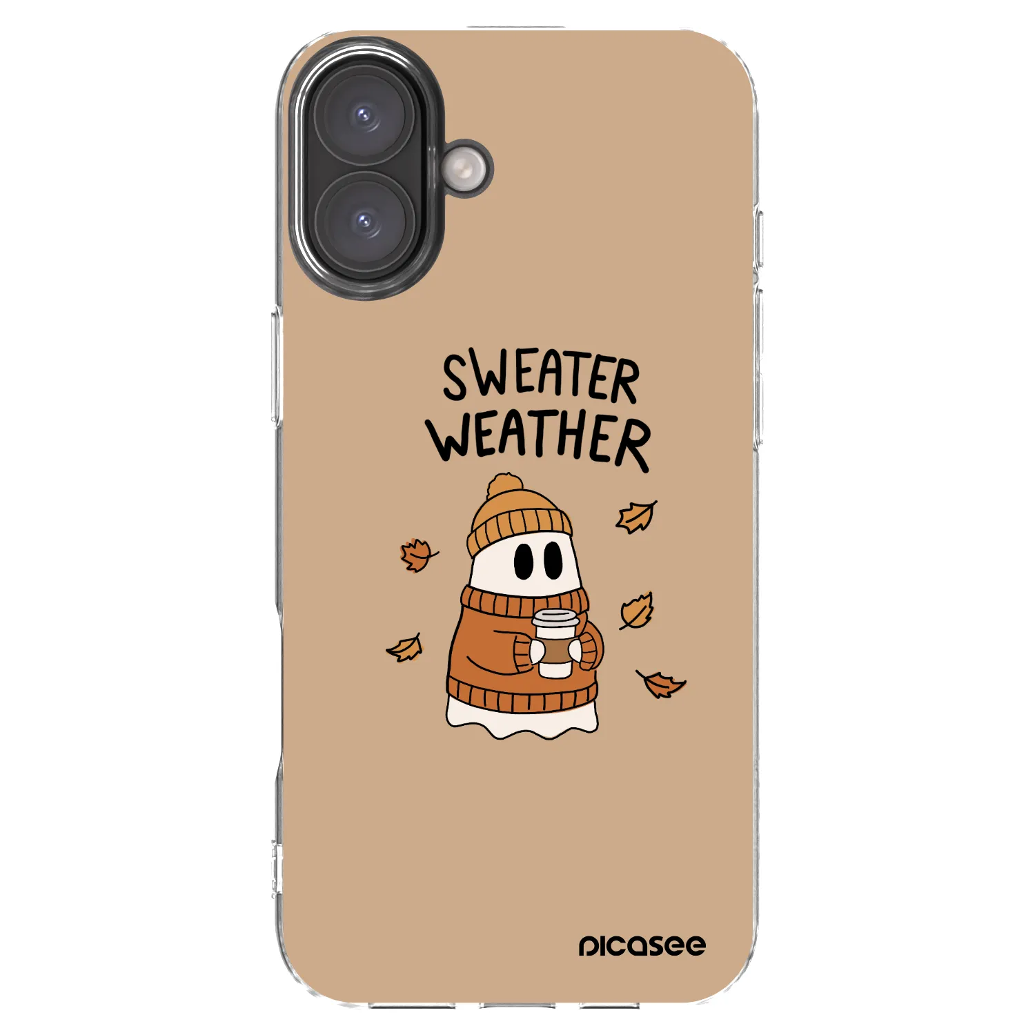 Picasee átlátszó szilikon tok az alábbi mobiltelefonokra Apple iPhone 16 Plus - Sweater ghost