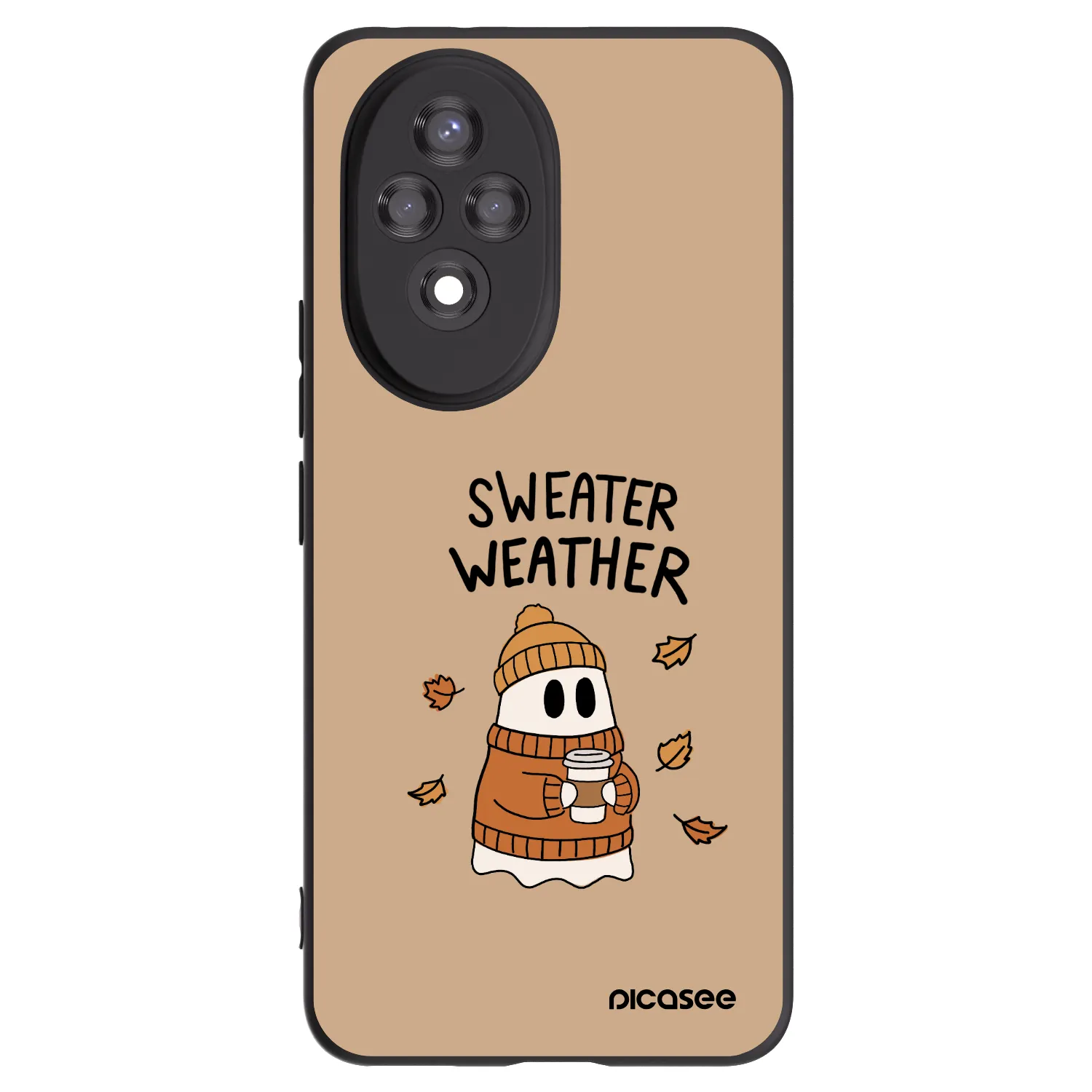 Picasee fekete szilikon tok az alábbi mobiltelefonokra Honor 200 5G - Sweater ghost
