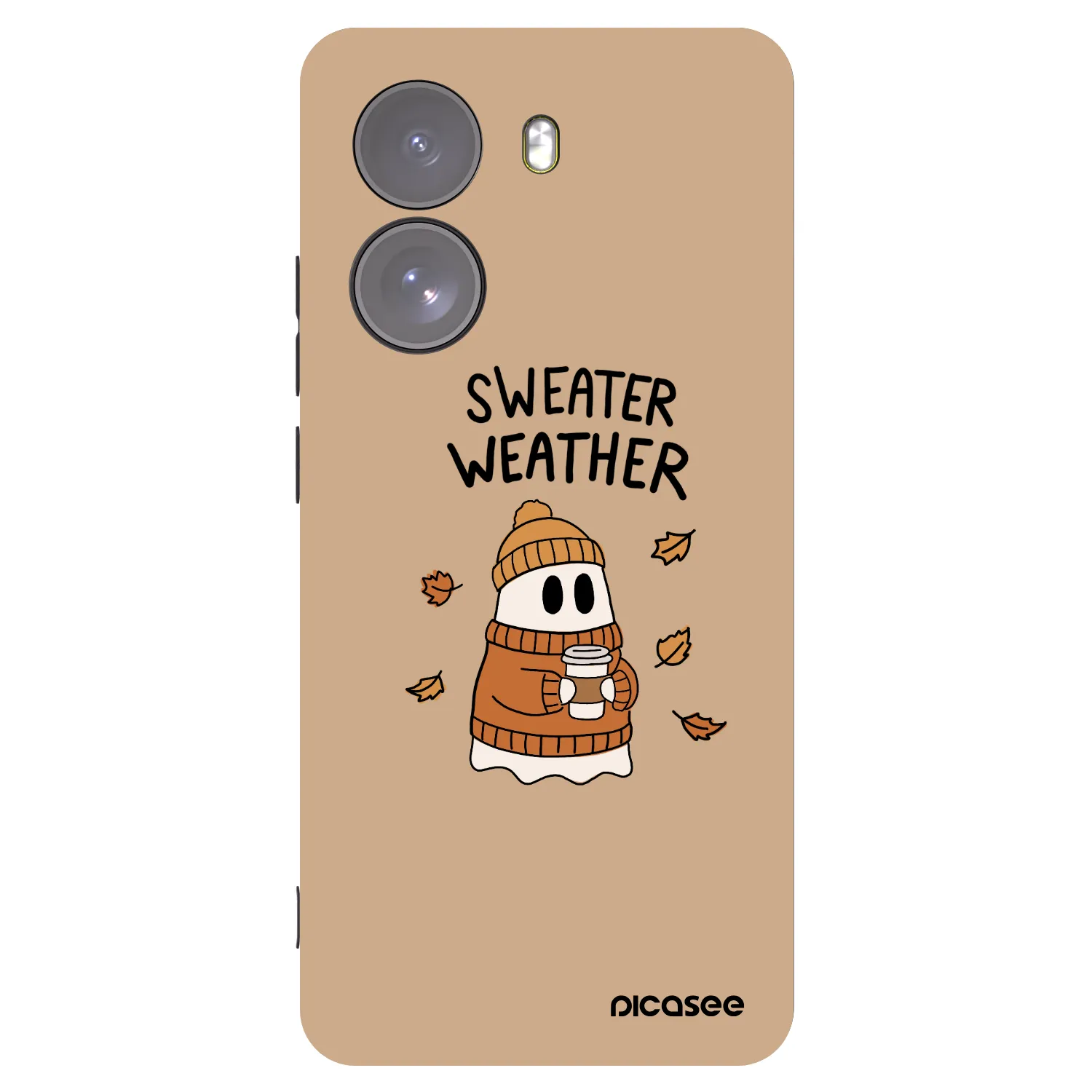 Picasee fekete szilikon tok az alábbi mobiltelefonokra Xiaomi Poco X7 - Sweater ghost