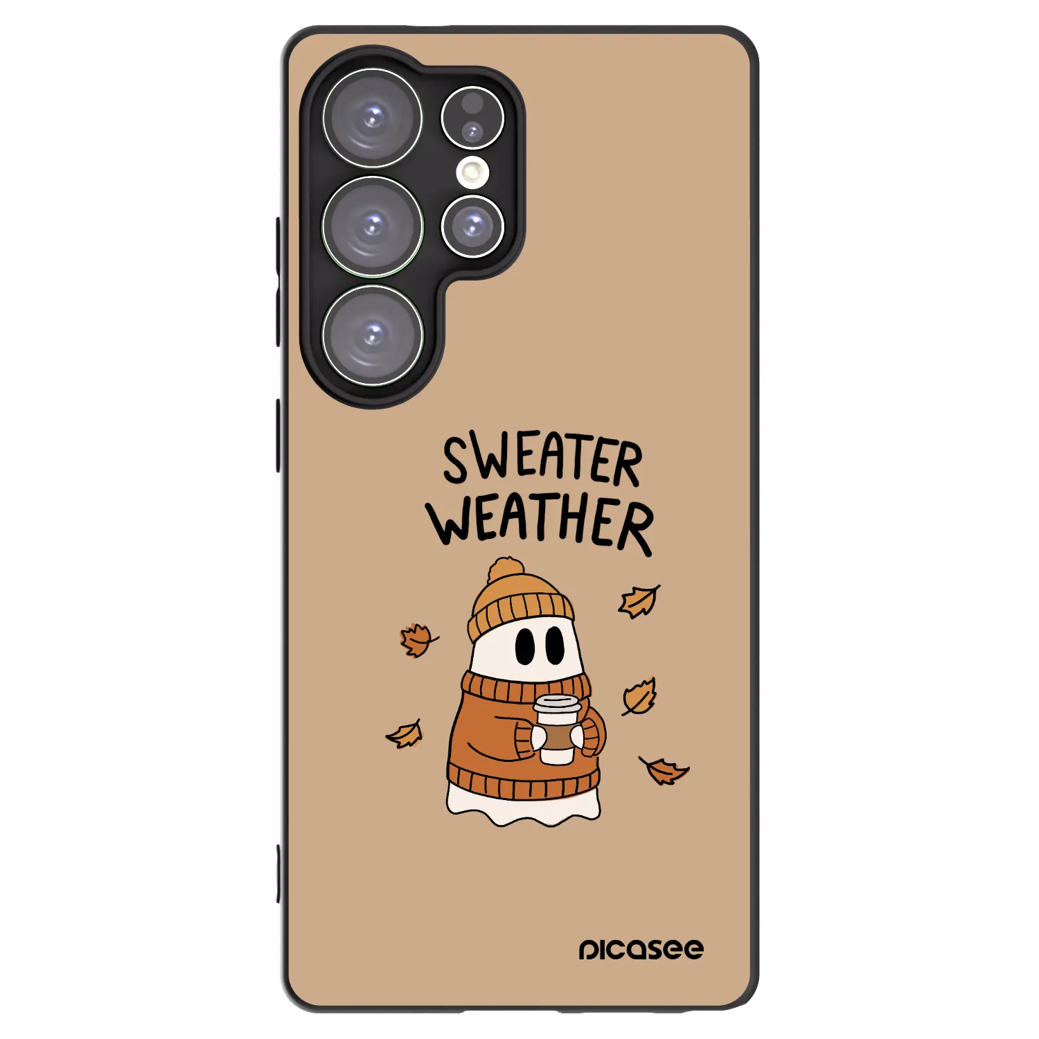 Picasee fekete szilikon tok az alábbi mobiltelefonokra Samsung Galaxy S25 Ultra 5G - Sweater ghost