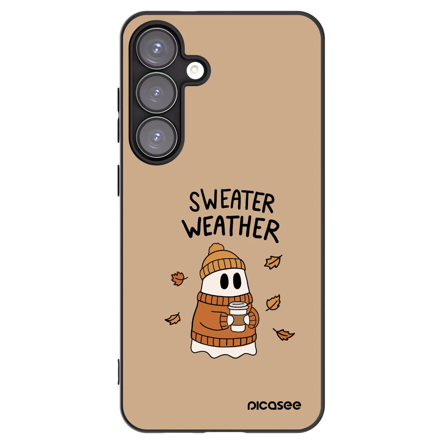 Picasee fekete szilikon tok az alábbi mobiltelefonokra Samsung Galaxy S25+ 5G - Sweater ghost