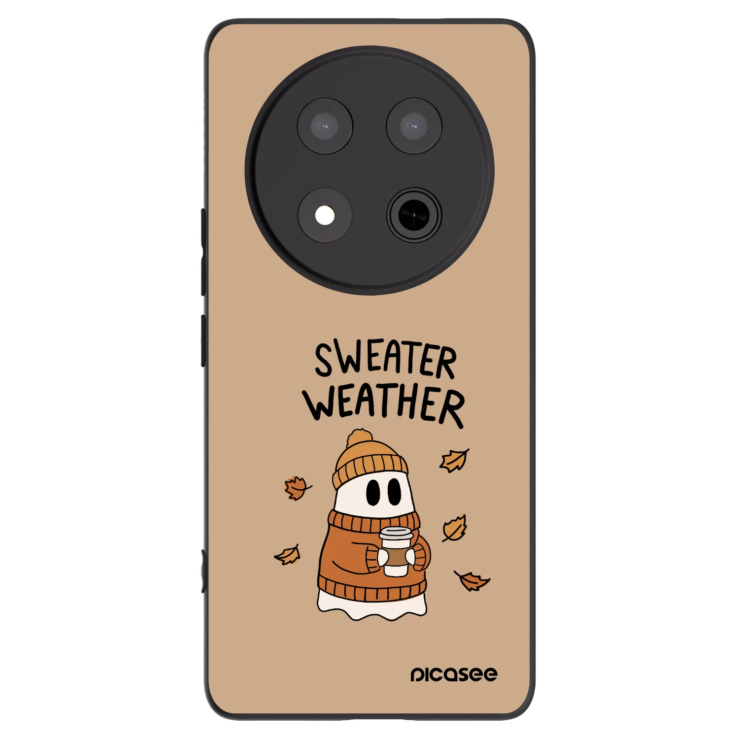 Picasee fekete szilikon tok az alábbi mobiltelefonokra Honor Magic7 Lite 5G - Sweater ghost