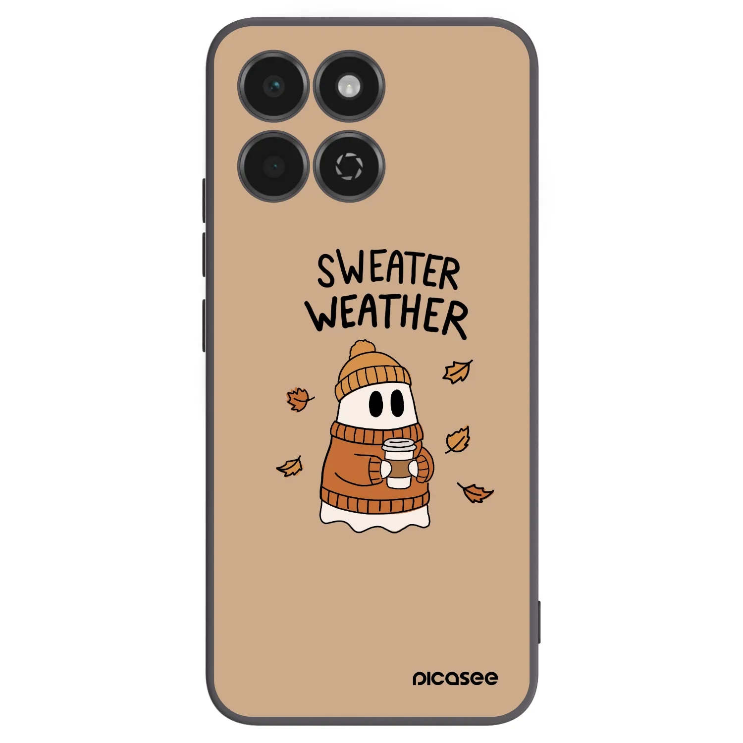 Picasee fekete szilikon tok az alábbi mobiltelefonokra Honor 200 Smart 5G - Sweater ghost