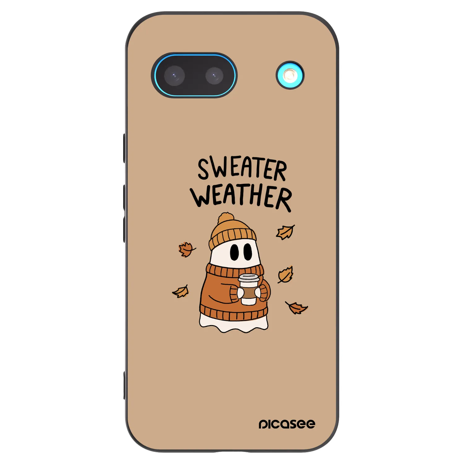 Picasee fekete szilikon tok az alábbi mobiltelefonokra Google Pixel 8 - Sweater ghost