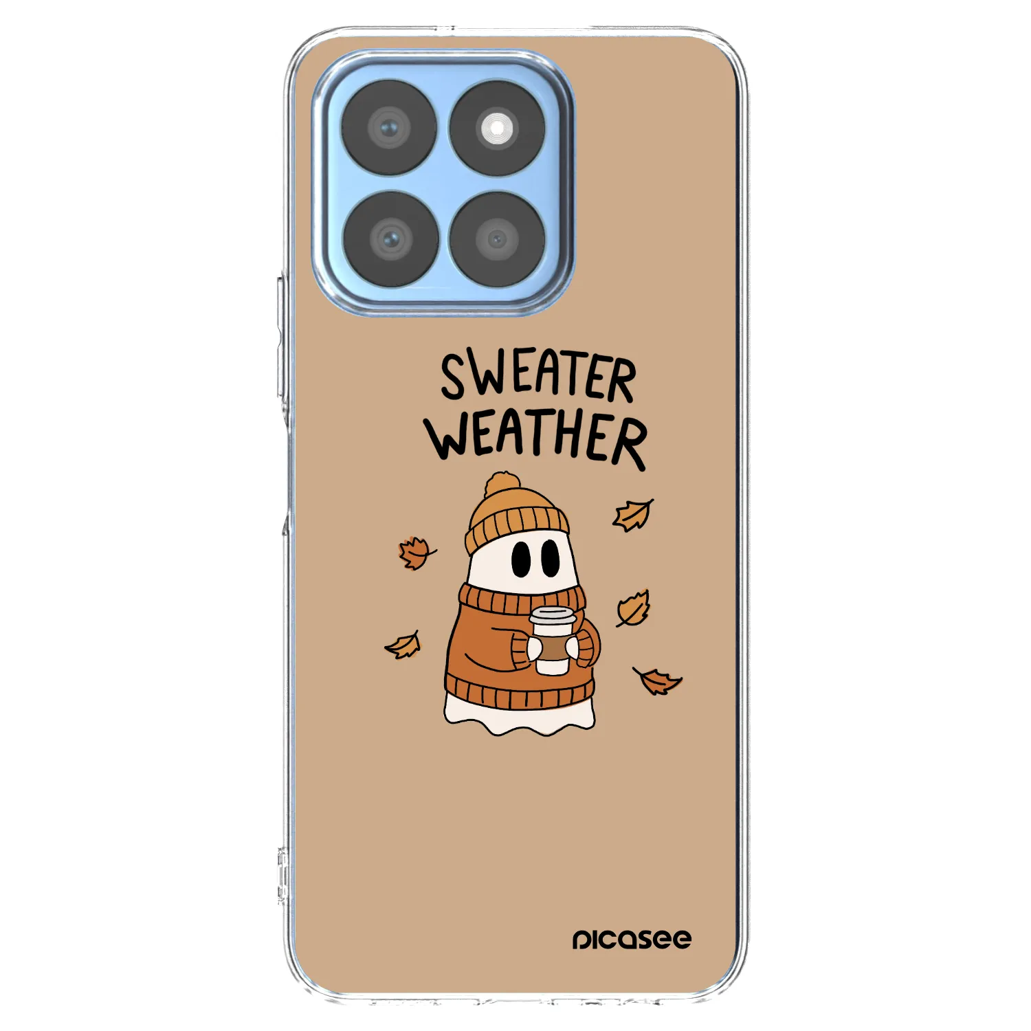 Picasee átlátszó szilikon tok az alábbi mobiltelefonokra Honor X8c - Sweater ghost
