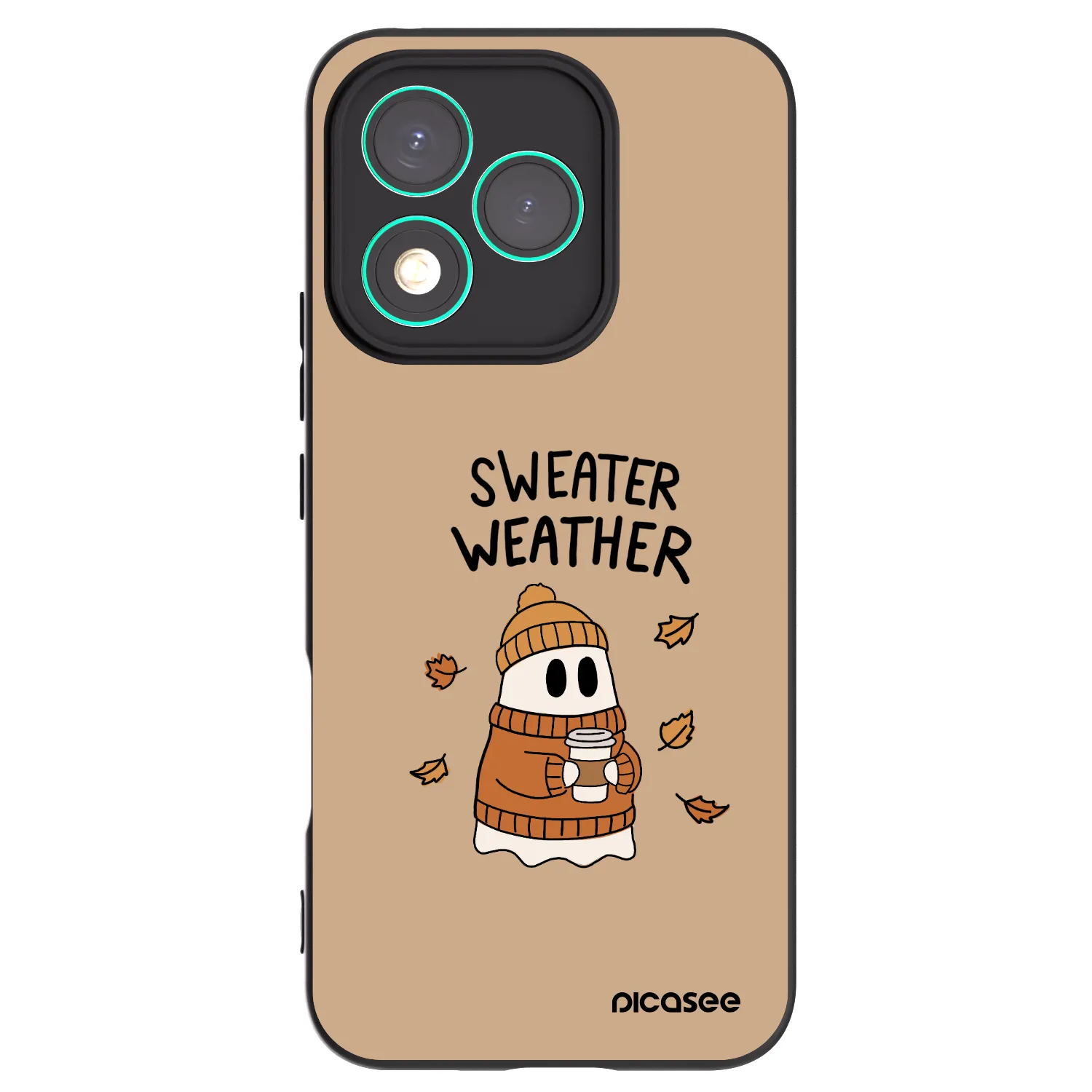 Picasee fekete szilikon tok az alábbi mobiltelefonokra Honor 400 Lite 5G - Sweater ghost