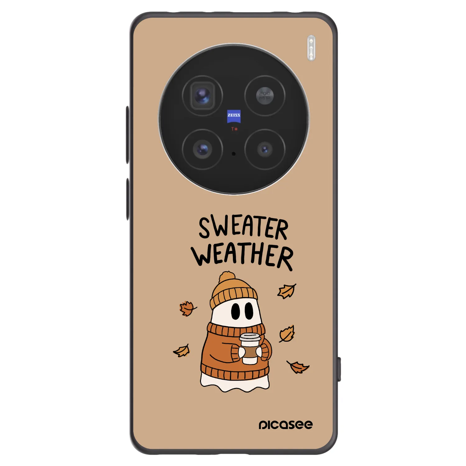 Picasee fekete szilikon tok az alábbi mobiltelefonokra Vivo X200 Pro - Sweater ghost