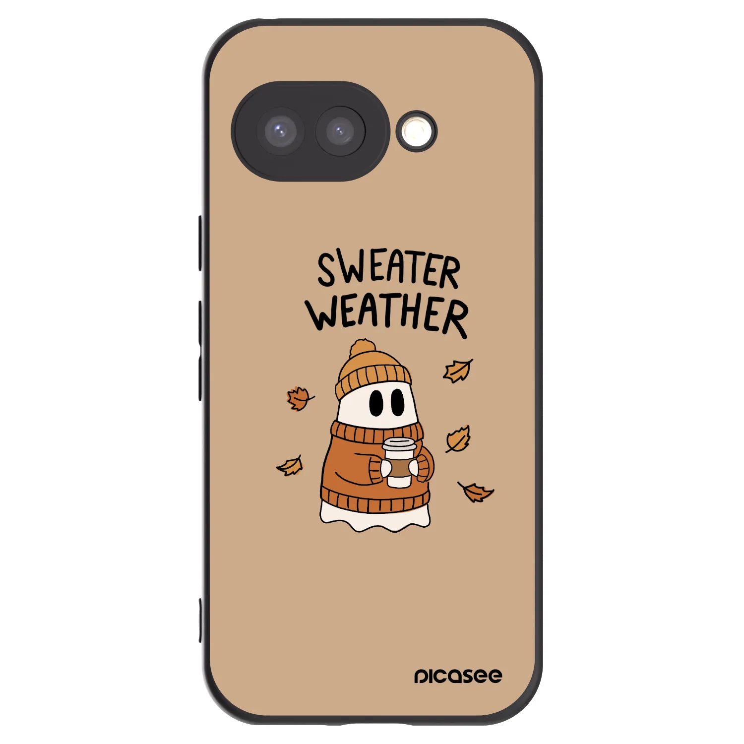 Picasee fekete szilikon tok az alábbi mobiltelefonokra Google Pixel 9a - Sweater ghost