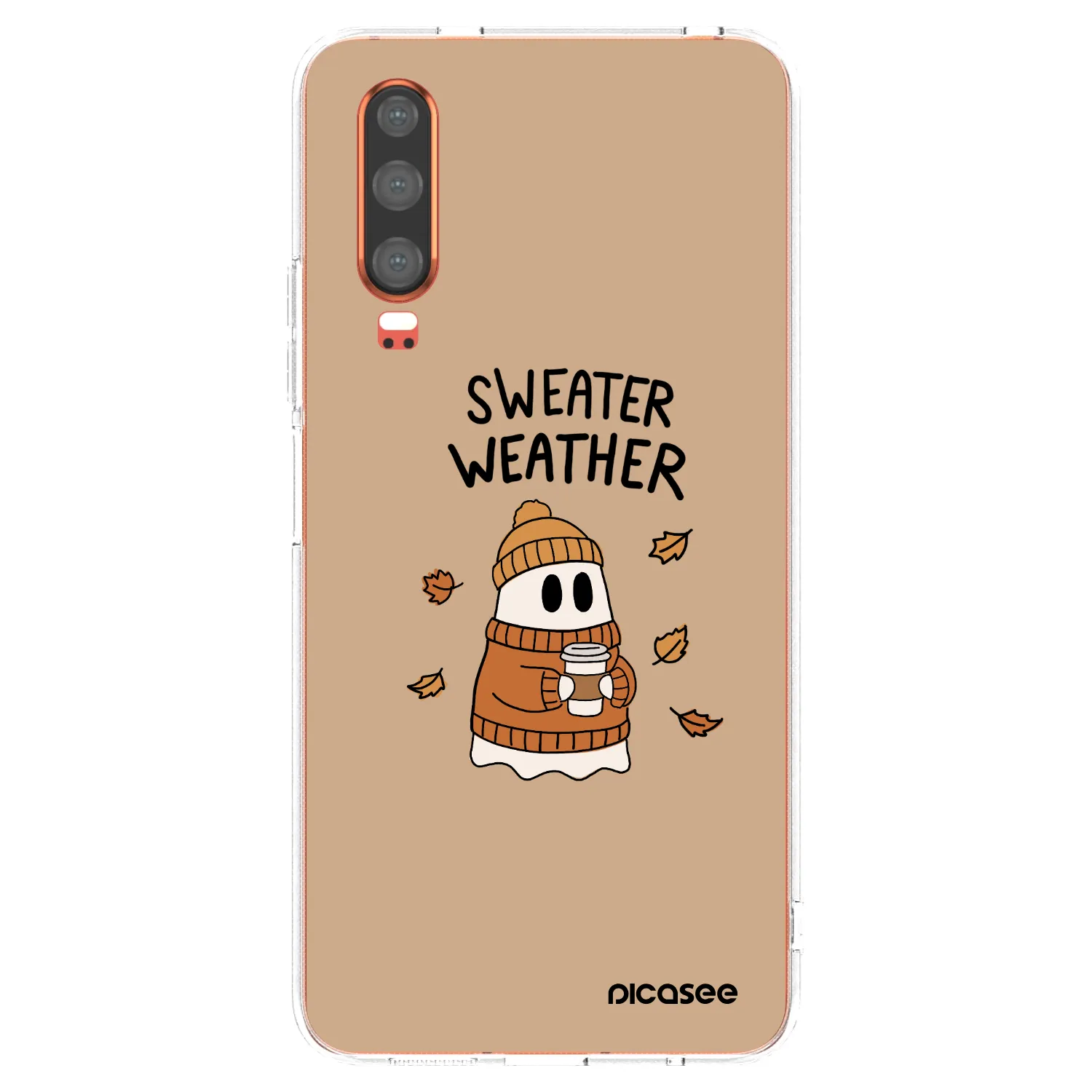 Picasee átlátszó szilikon tok az alábbi mobiltelefonokra Huawei P30 - Sweater ghost