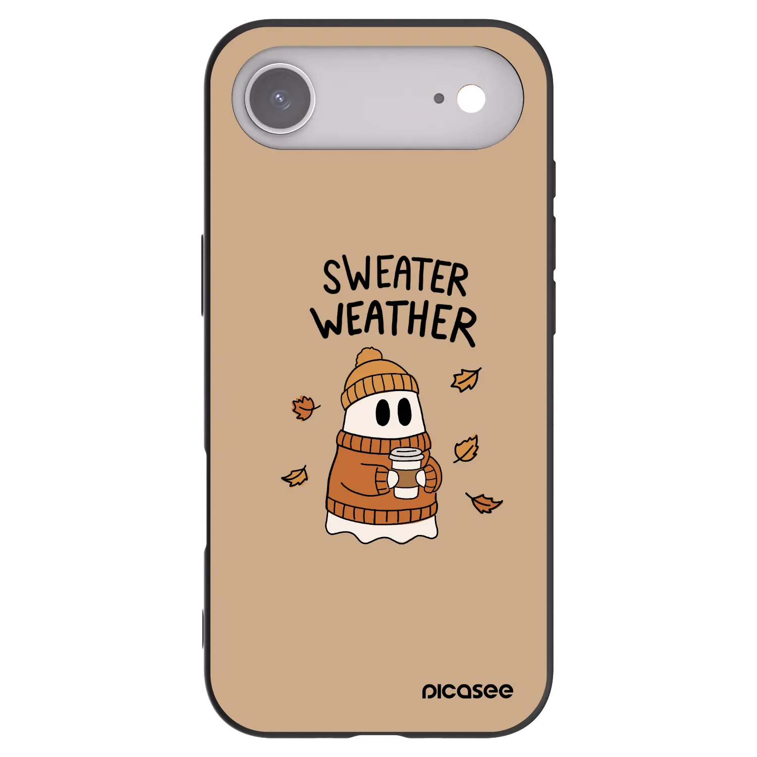 Picasee fekete szilikon tok az alábbi mobiltelefonokra Apple iPhone Air - Sweater ghost